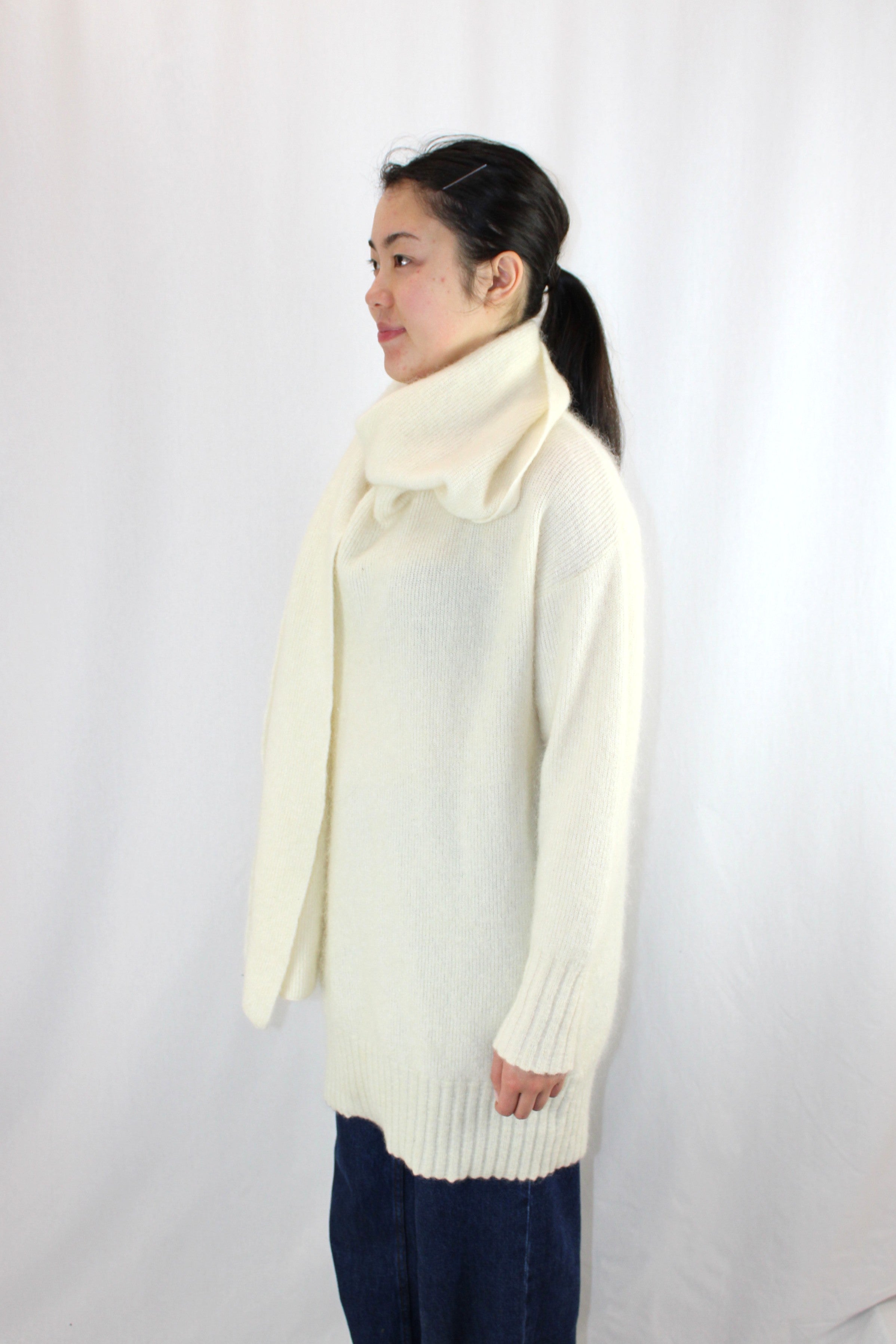 Aje - Mohair Scarf Knit Sweater