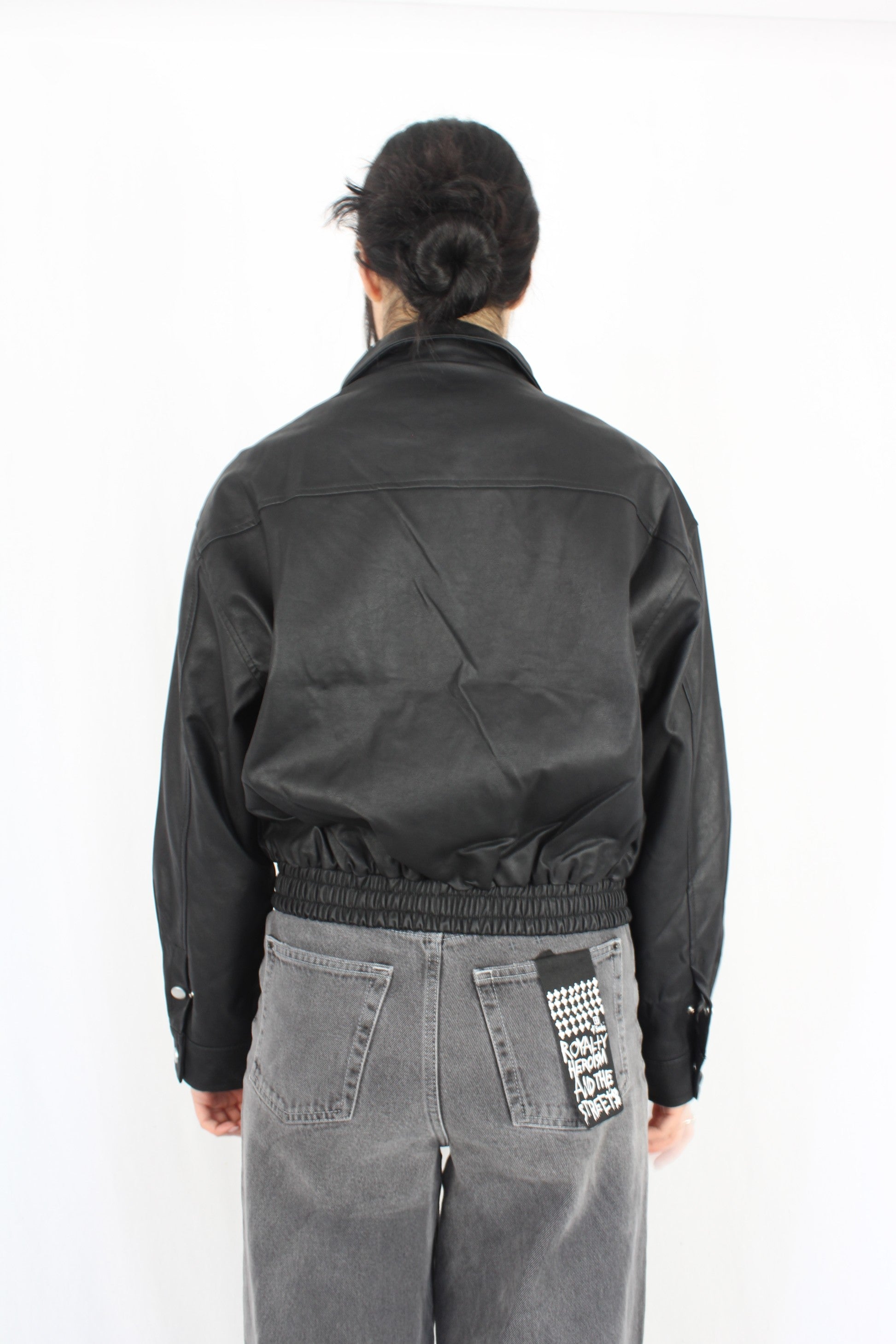 Seven Produce - Pleather Bomber Jacket