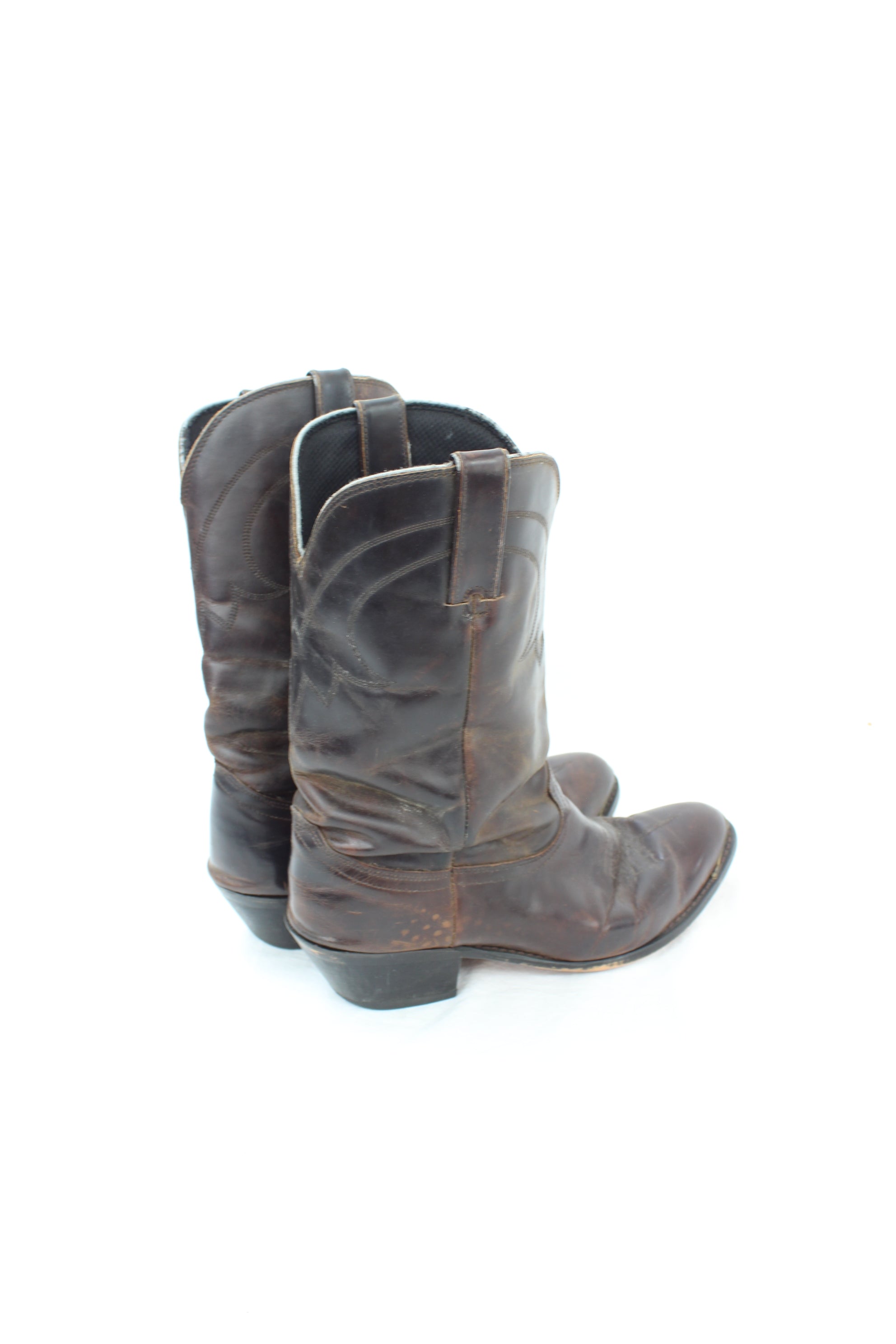 Vintage Leather Cowboy Boots