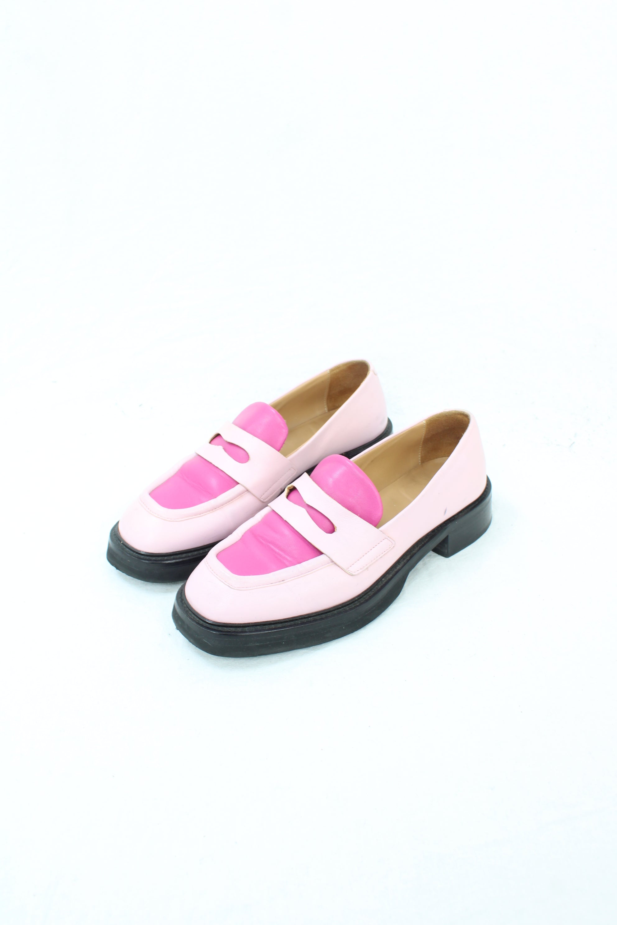 Abigayle - Pink Manzo Loafers