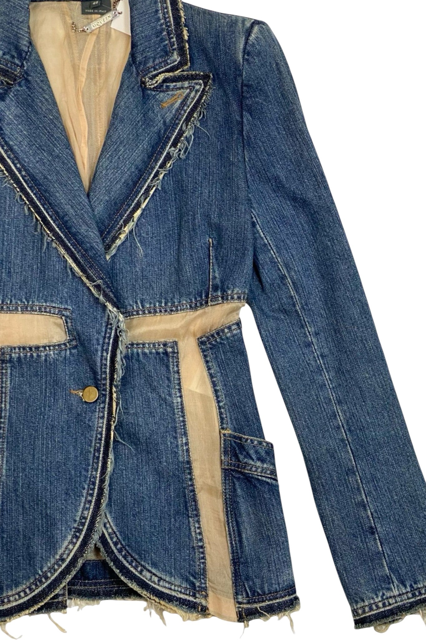 Alexander McQueen - Deliverance 2004 Silk Jean Jacket
