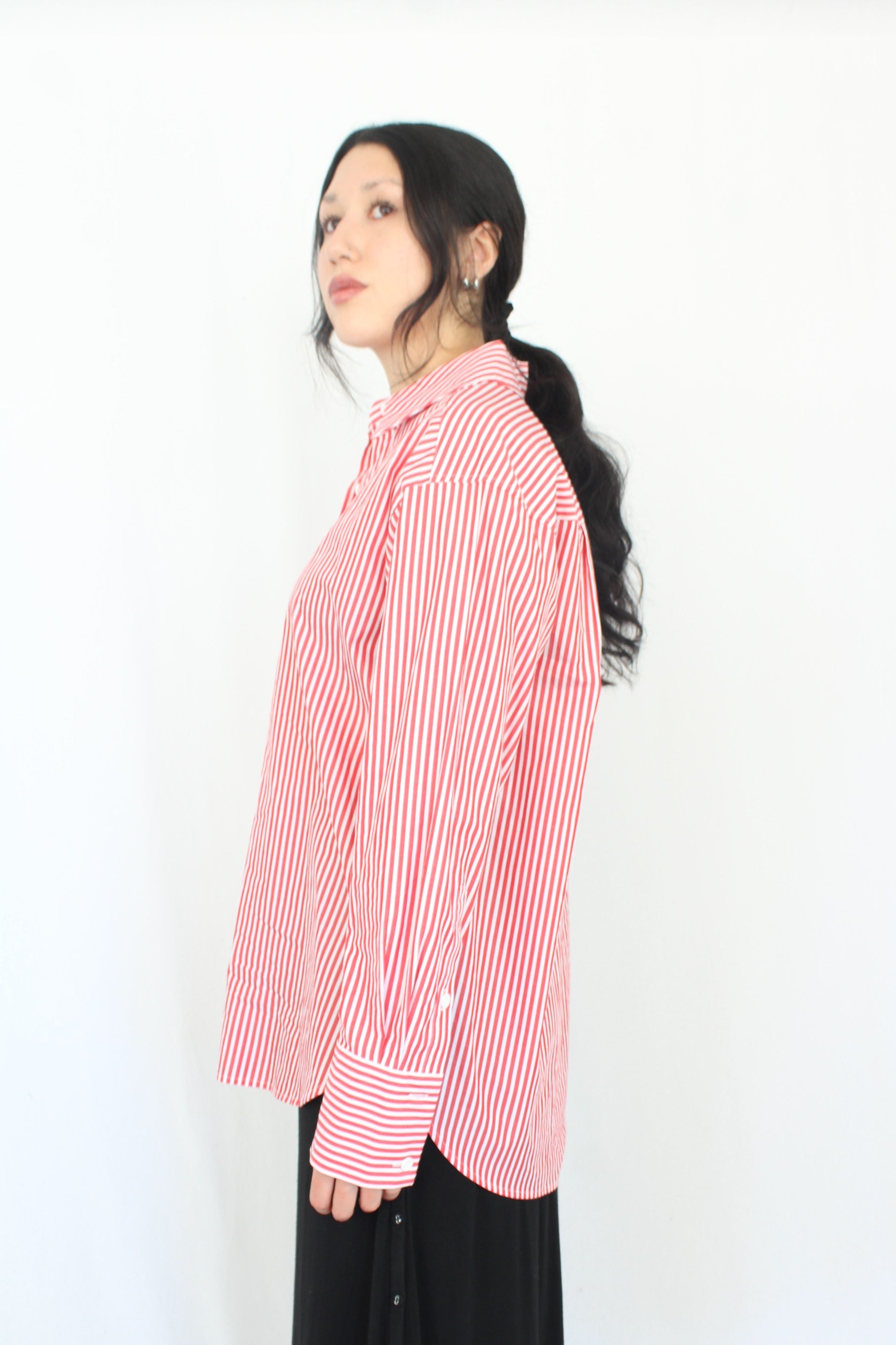 Assembly Label - Striped Oversized Shirt