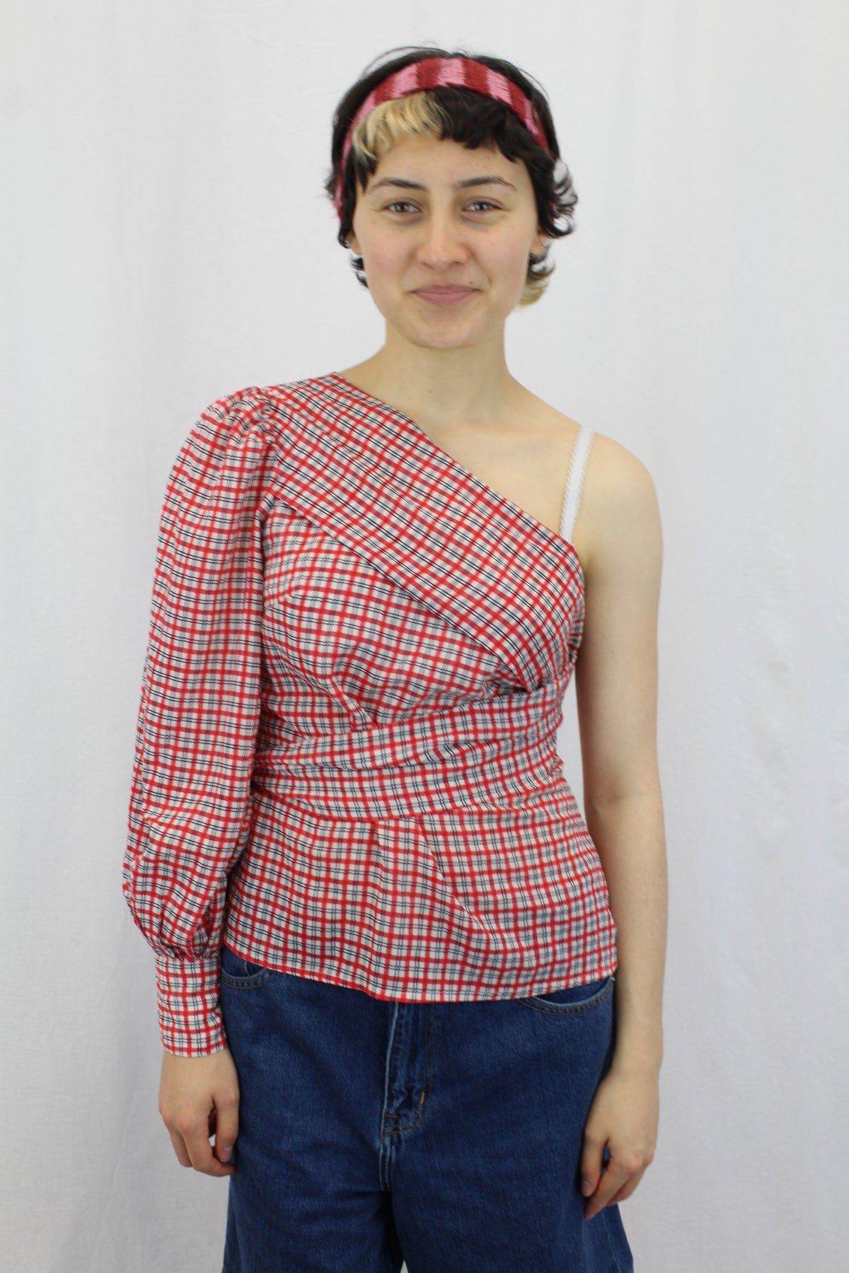 C/MEO Collective - Plaid Off The Shoulder