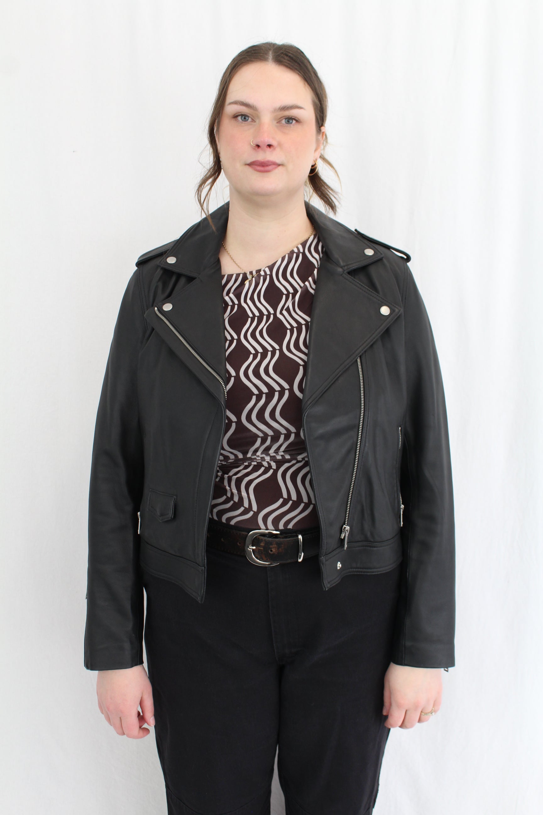 Max - Lamb Leather Biker