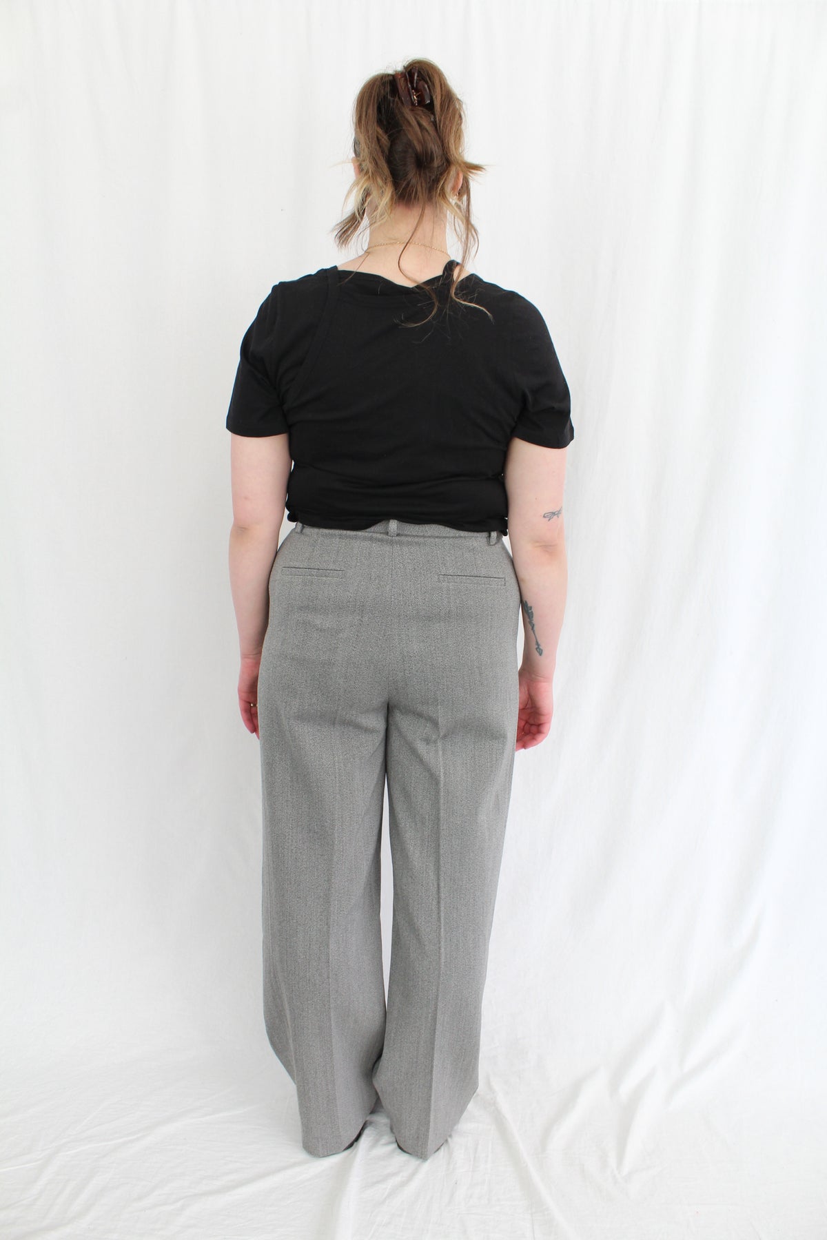 Tibi - Structured Wool Zip Front Trouser