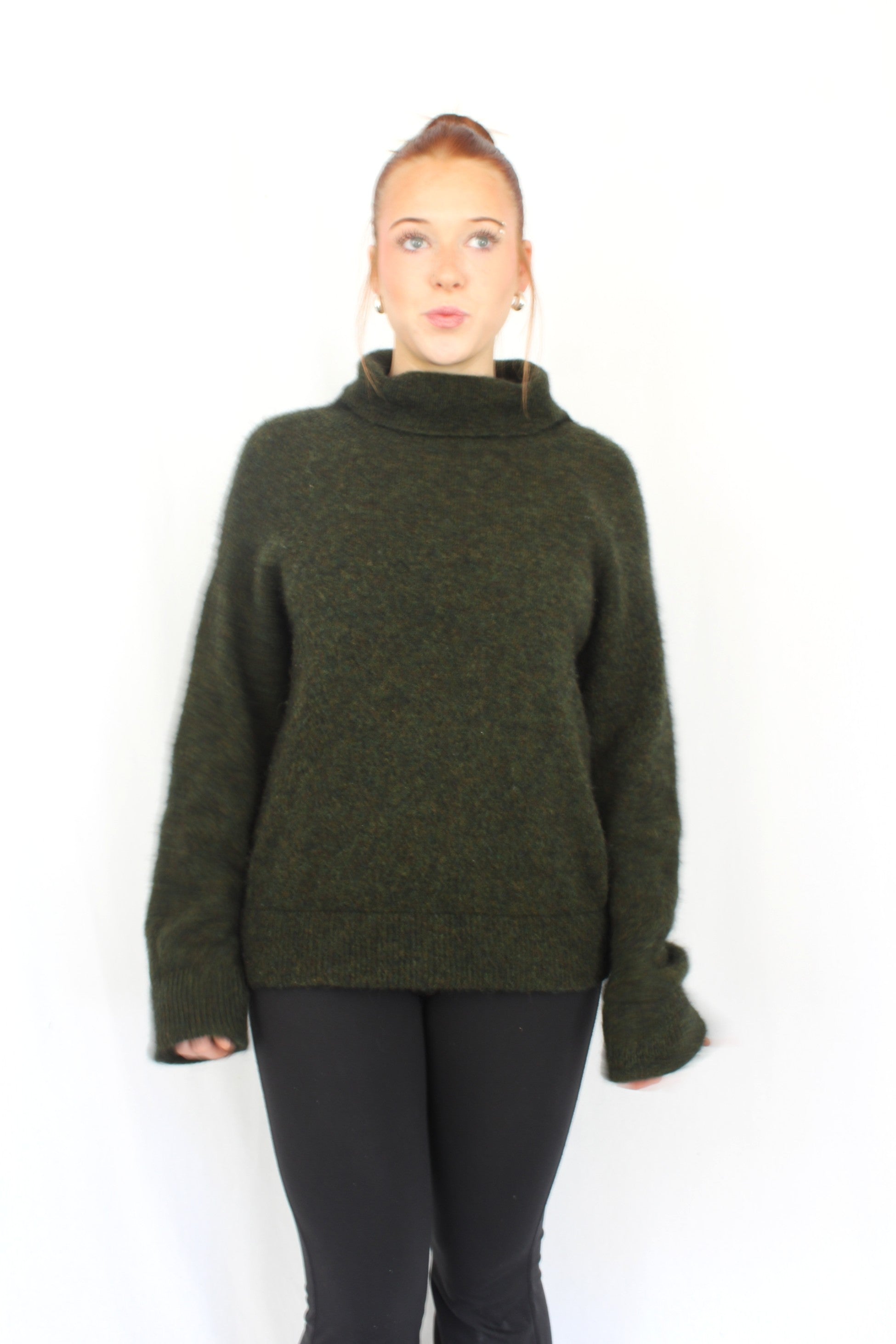 Ruby - Green Otto Turtleneck