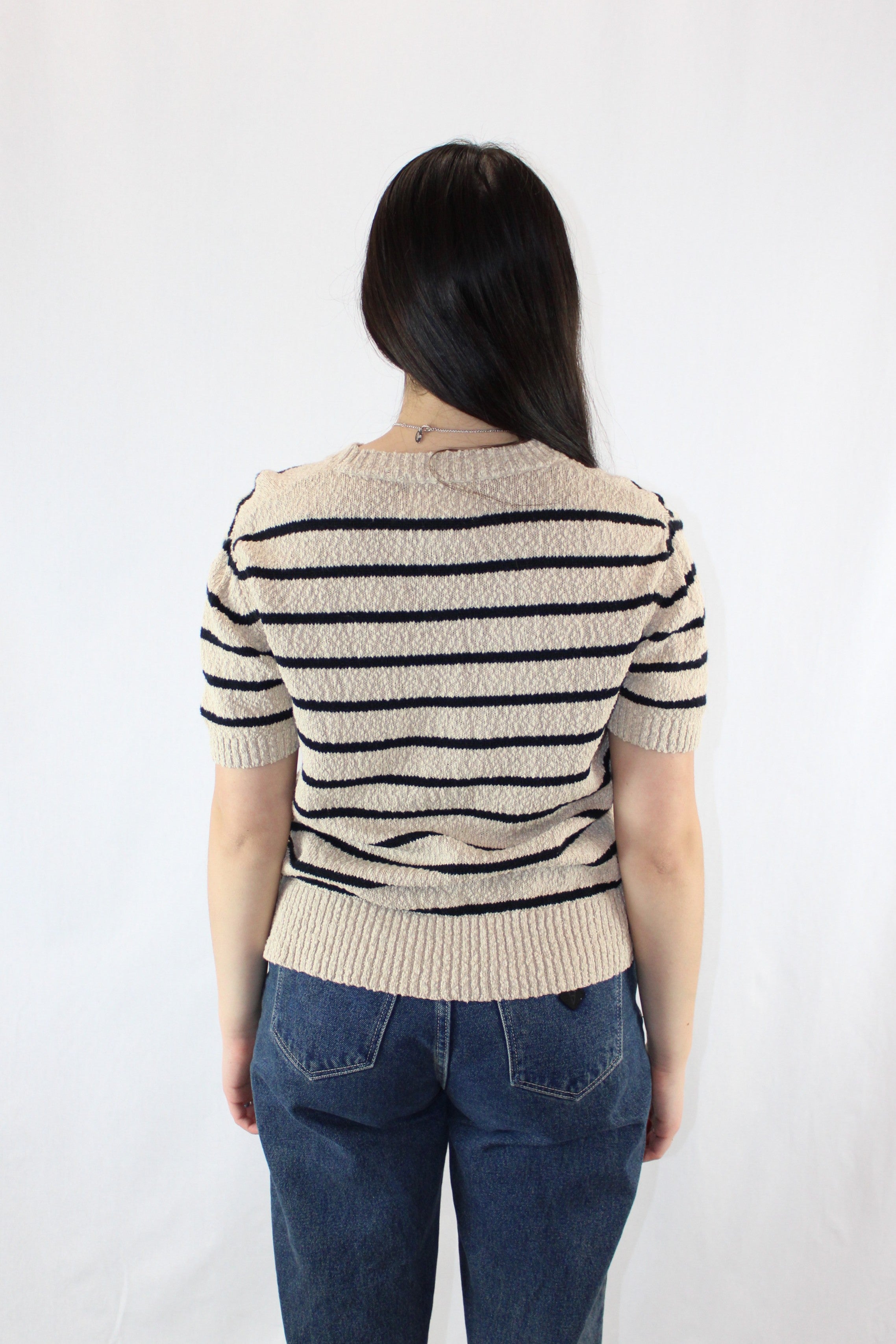 Maxted - Striped Knit Top