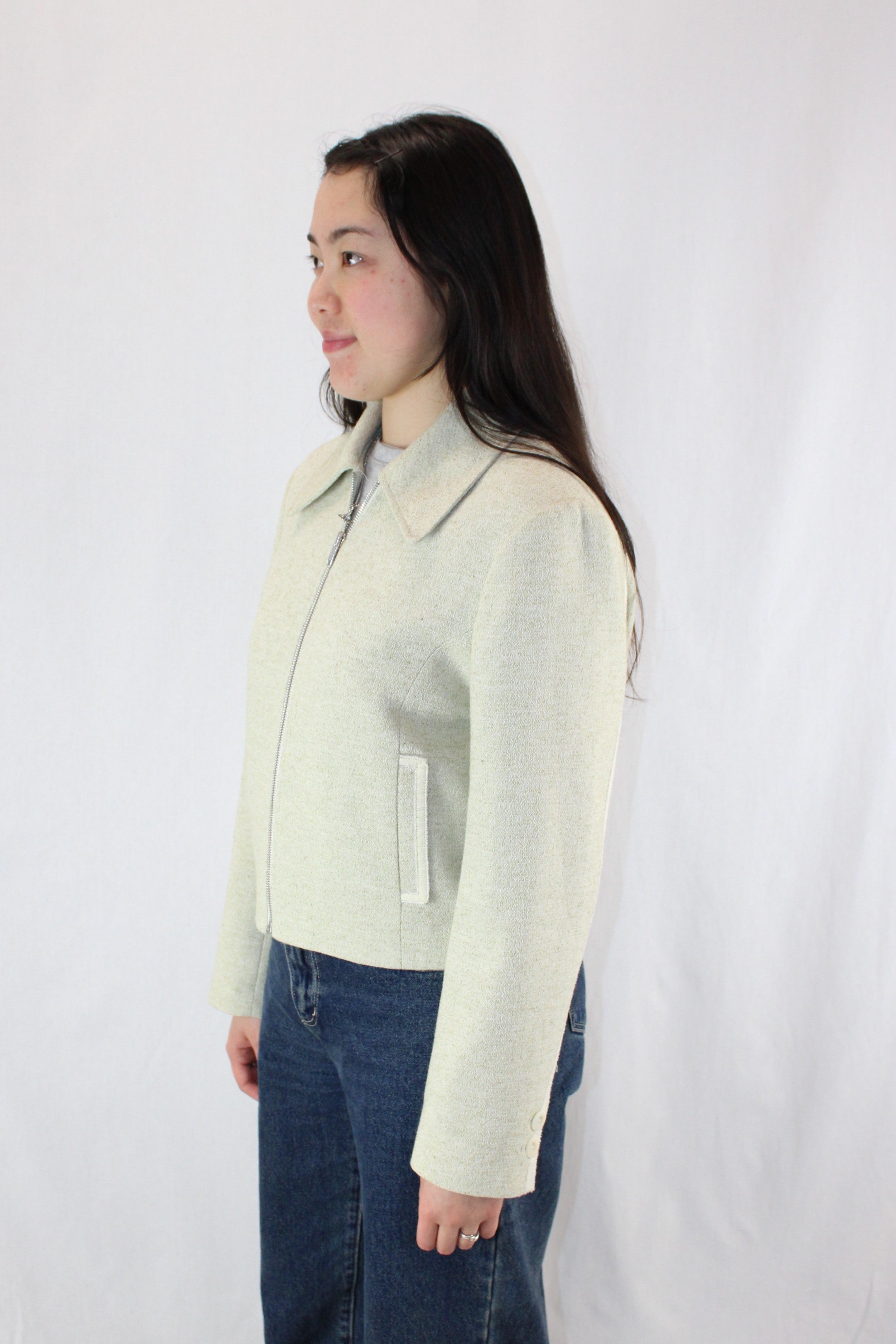Noirer - Tweed Cropped Jacket