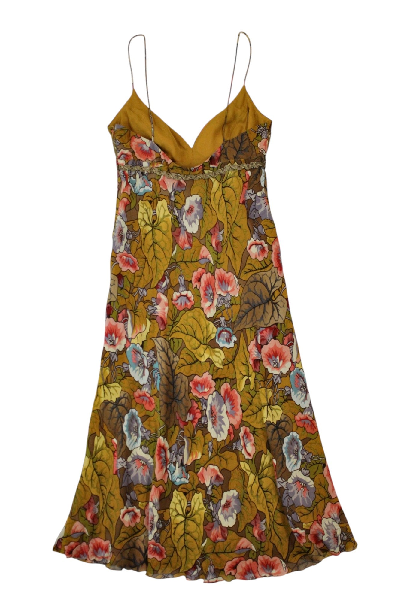 Nicole Miller Collection - Floral & Lace Midi Dress