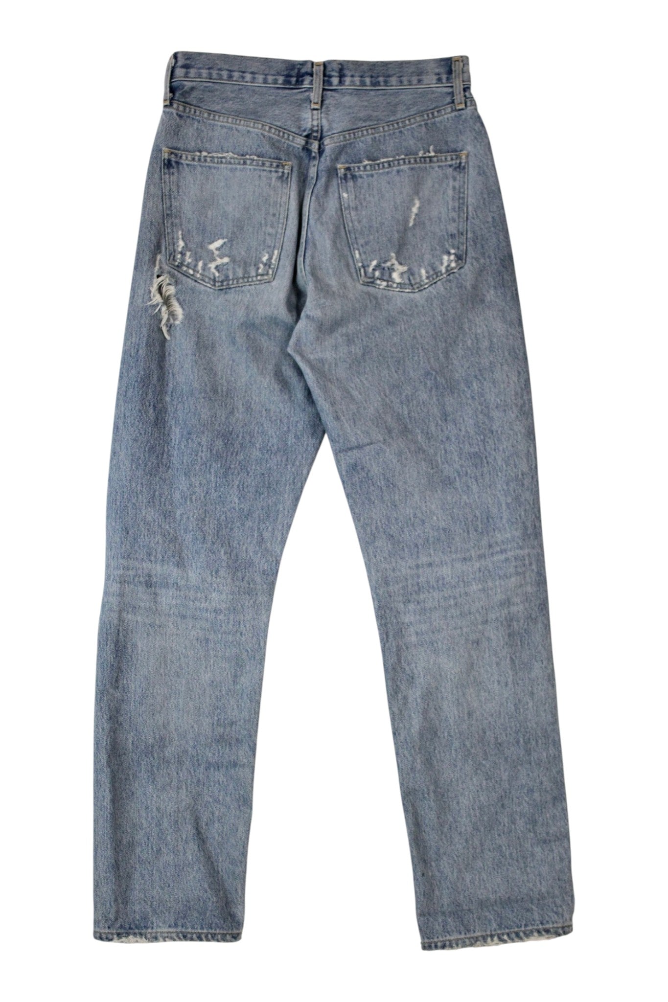 Agolde - Light Wash Distressed Jeans