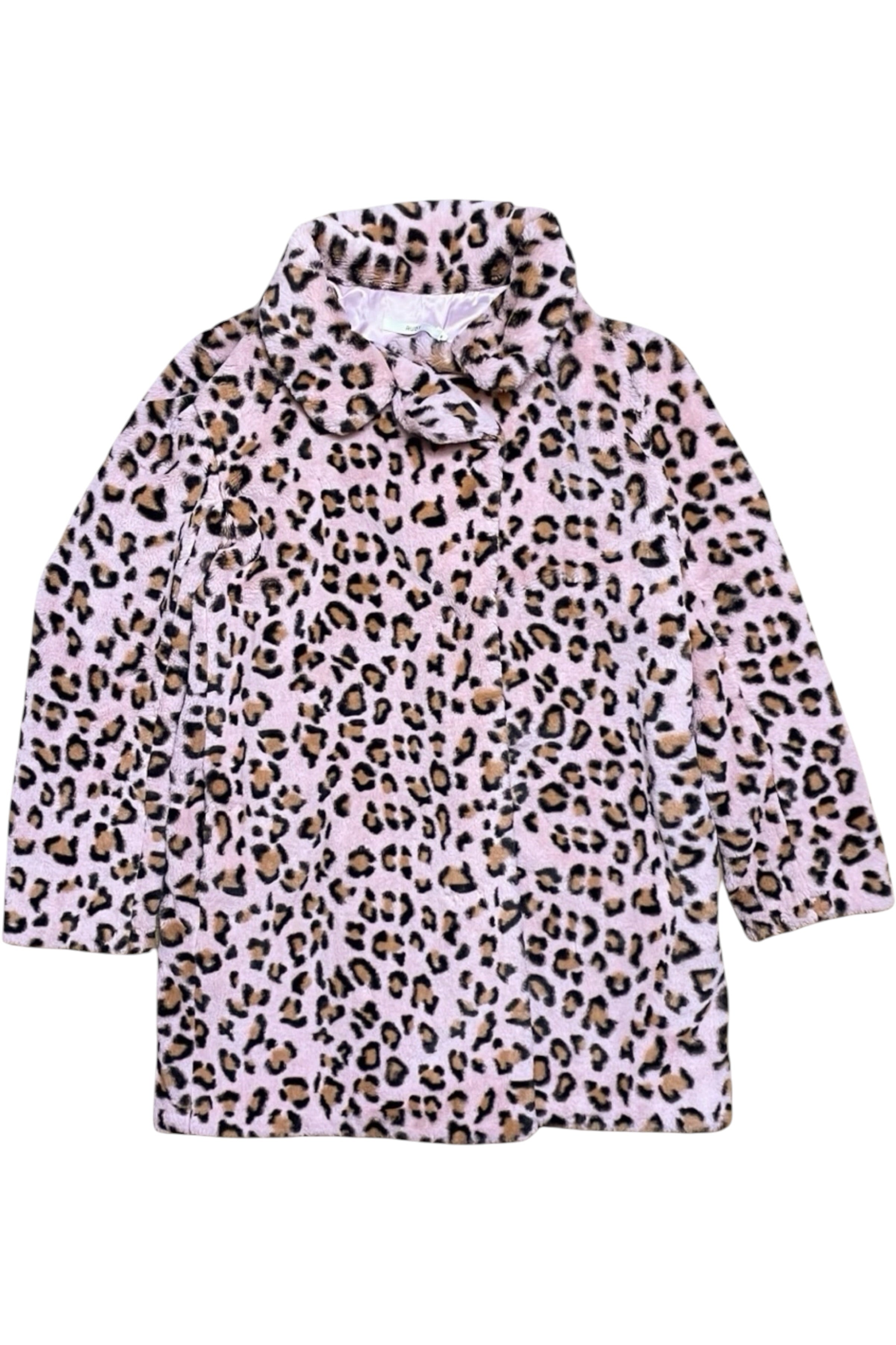 Ruby - Leopard Print Faux Fur Coat