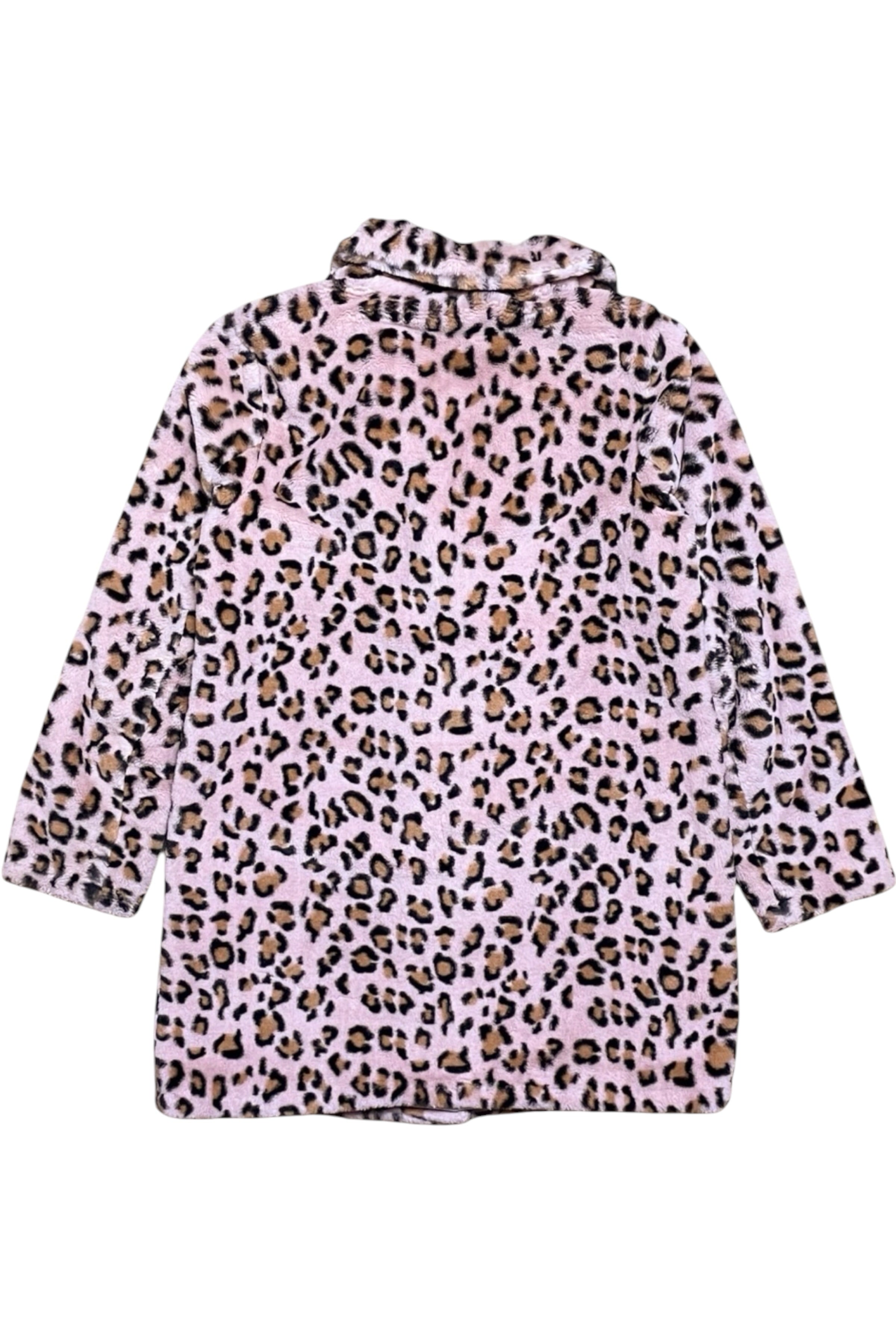 Ruby - Leopard Print Faux Fur Coat