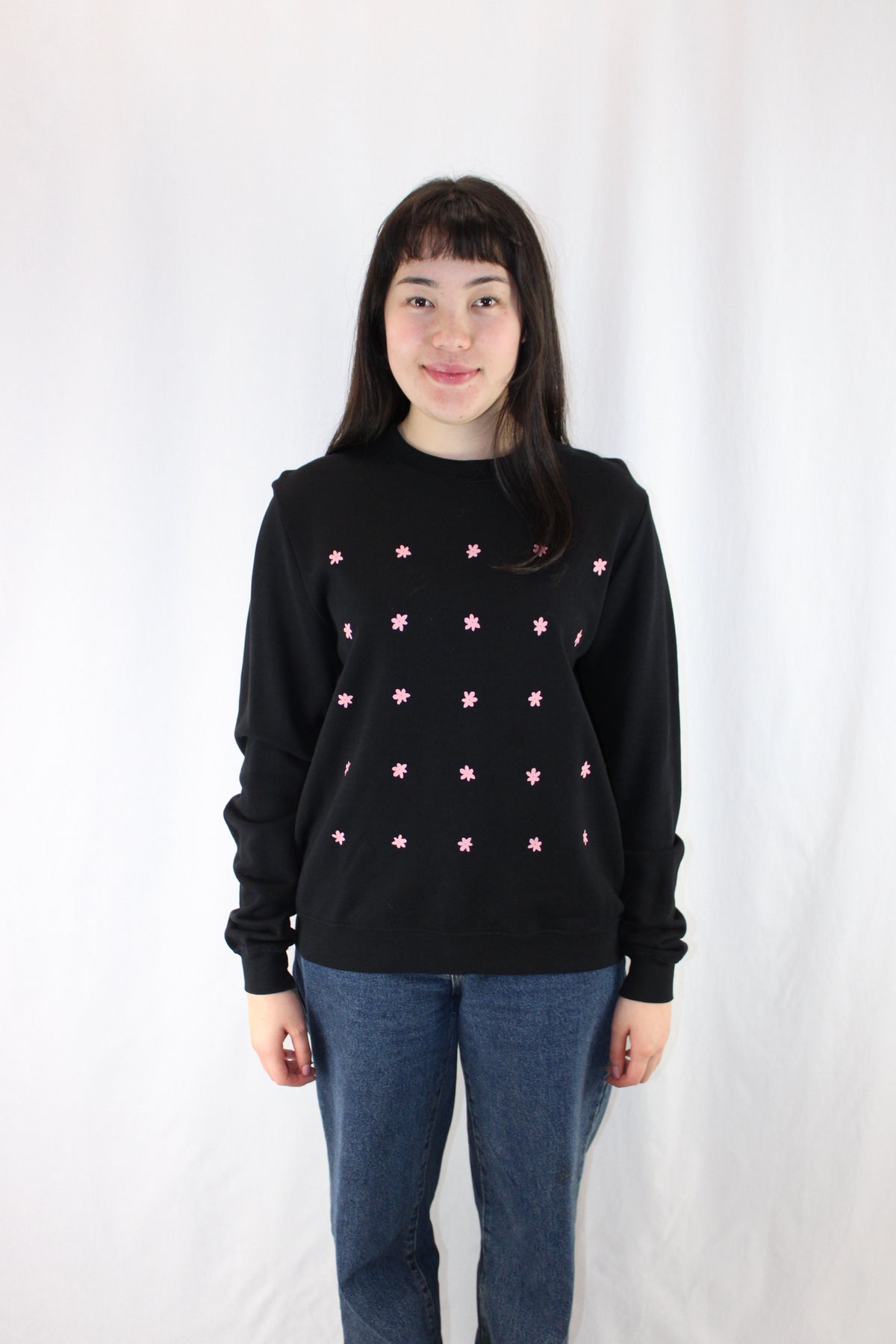 Kowtow - Pink Daisy Print Crew