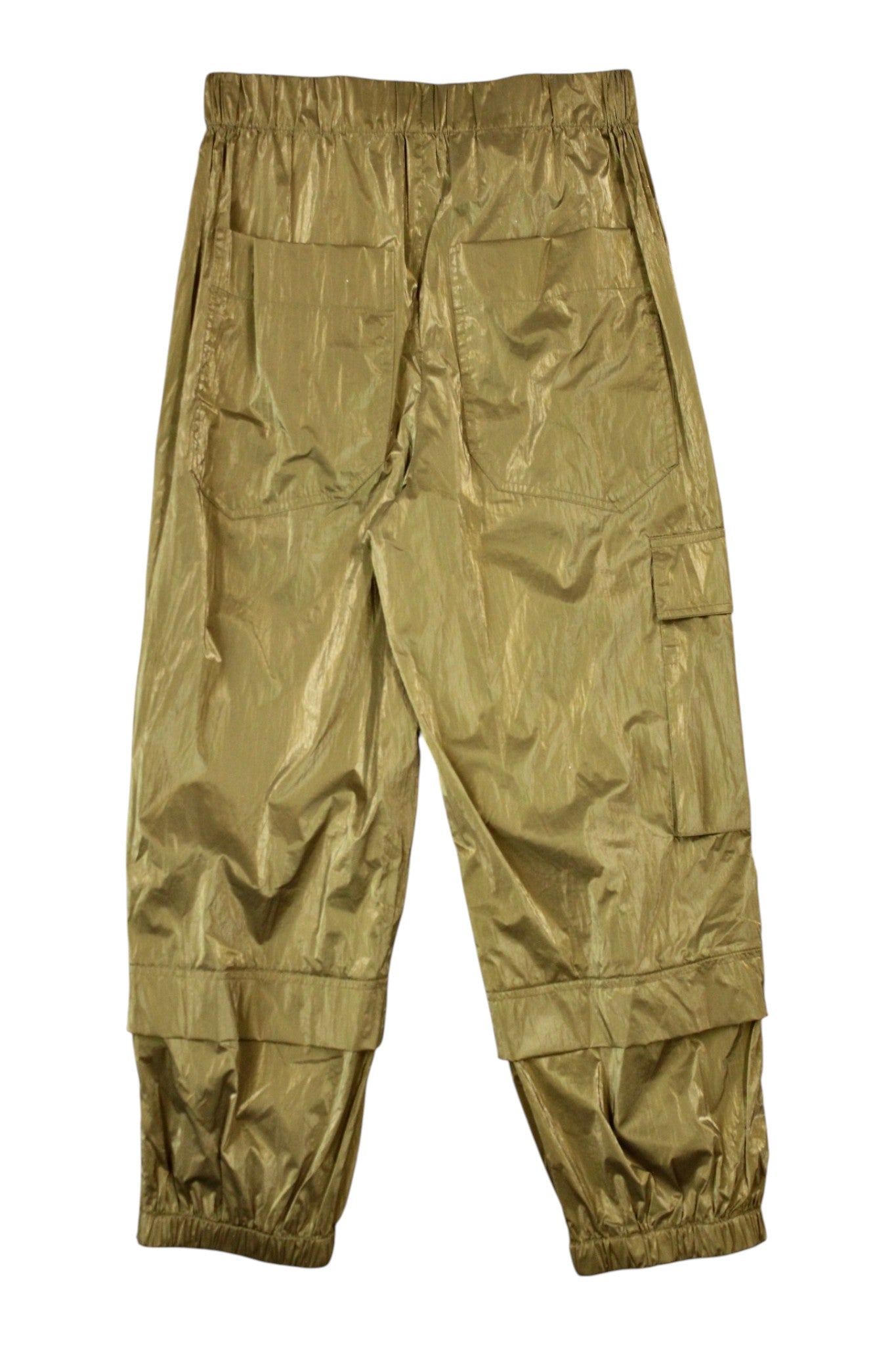 Tibi - Gold Nylon Track Pants