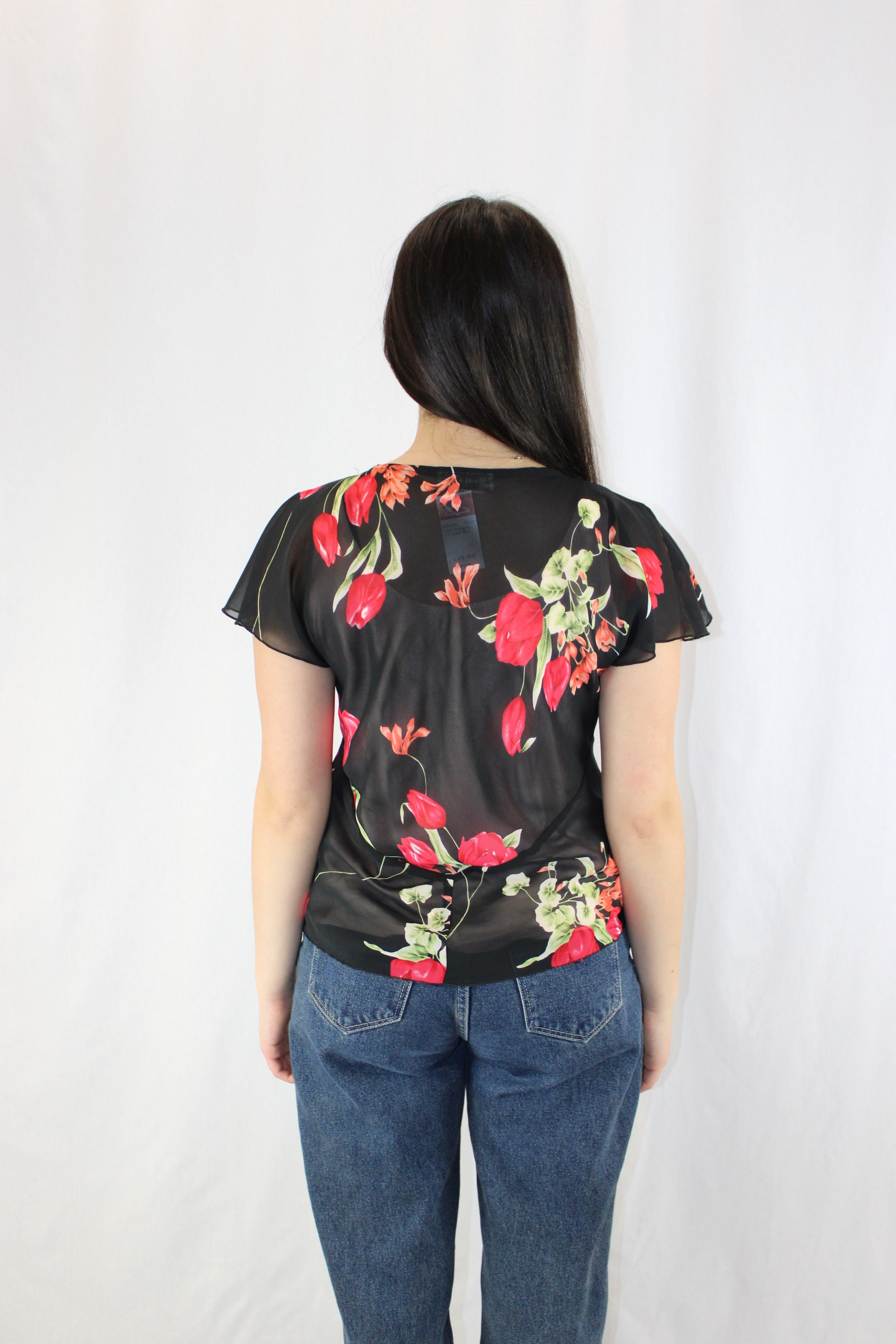 Filo - Sheer Floral Top