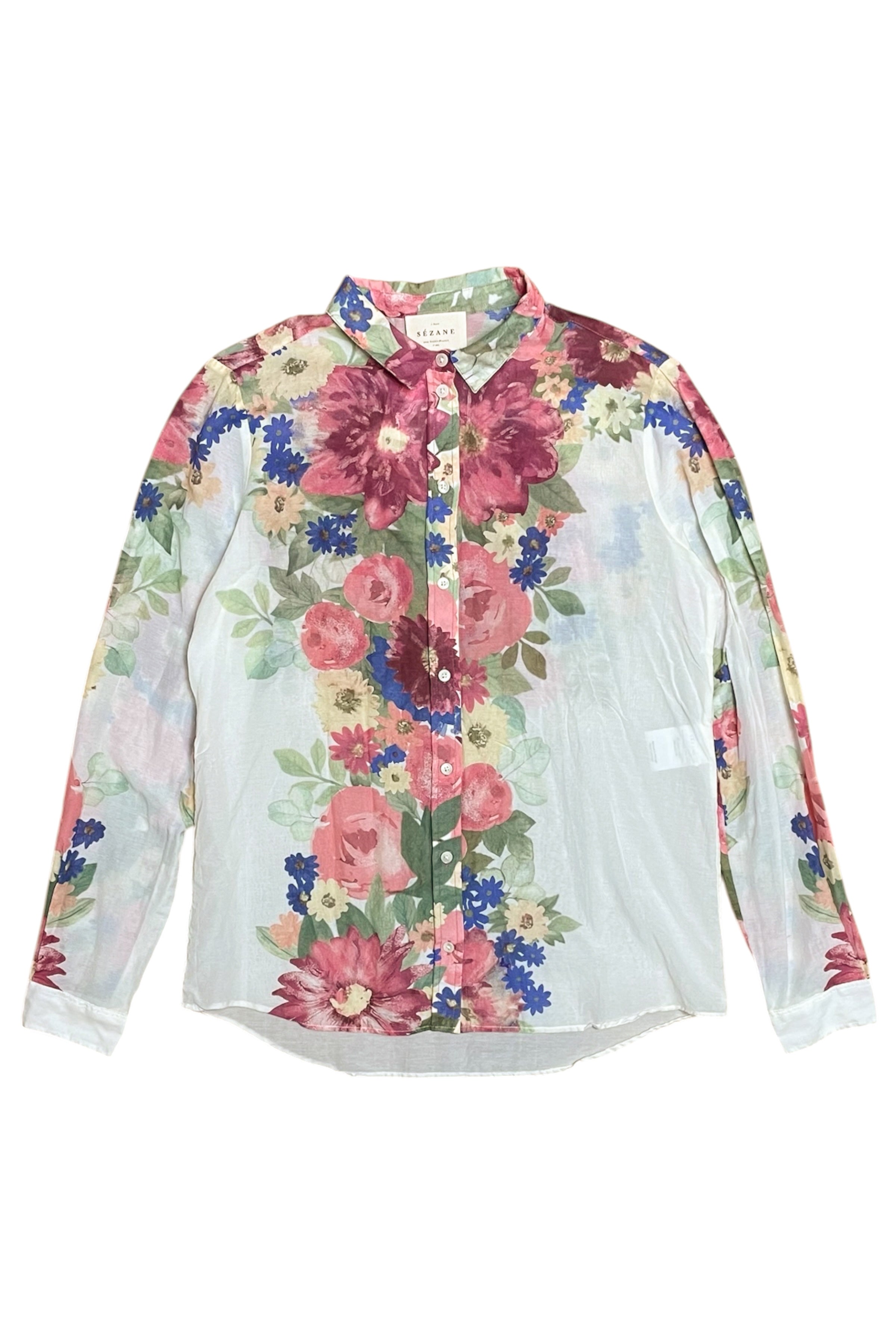 Floral Long-Sleeved Button-Up