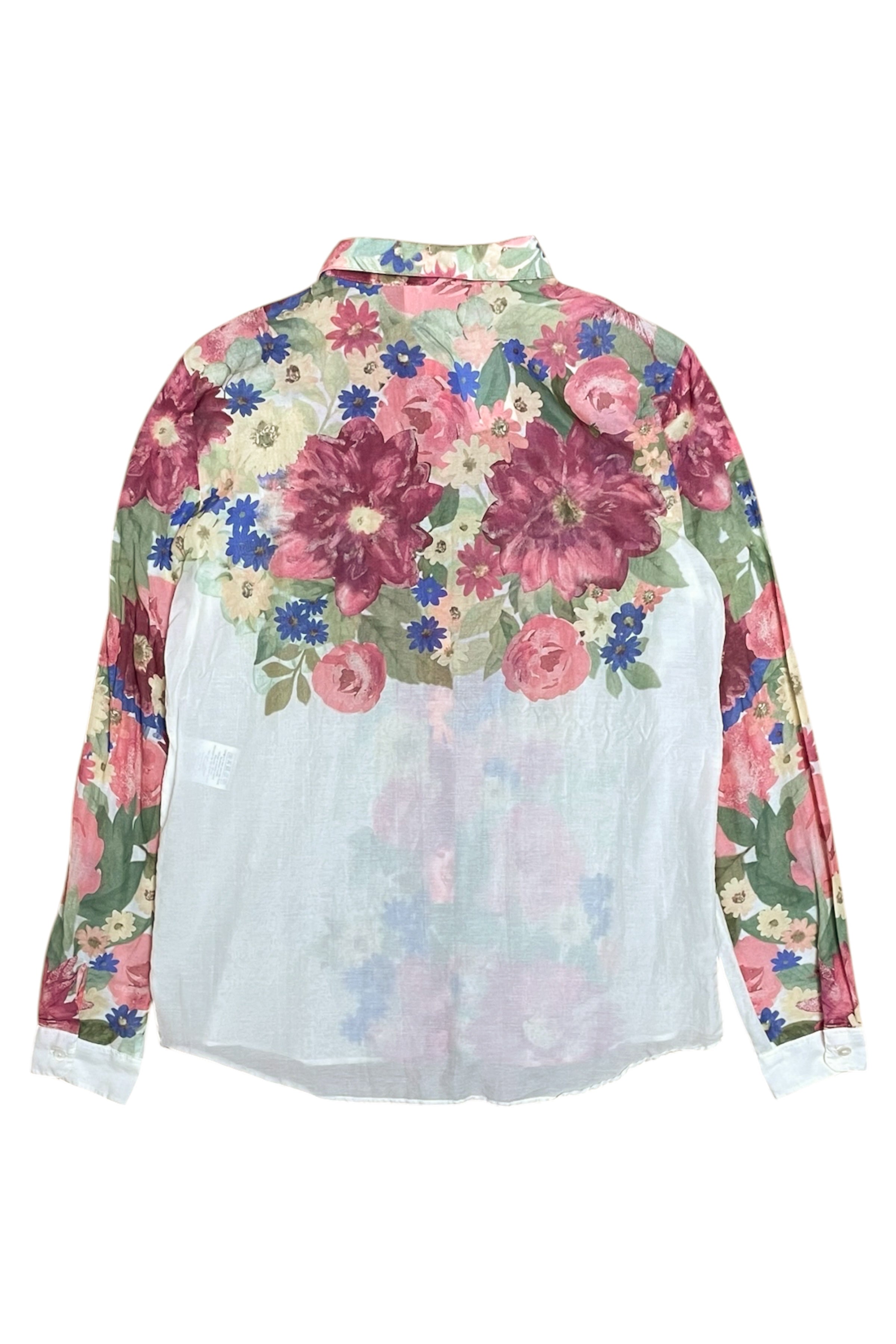 Floral Long-Sleeved Button-Up