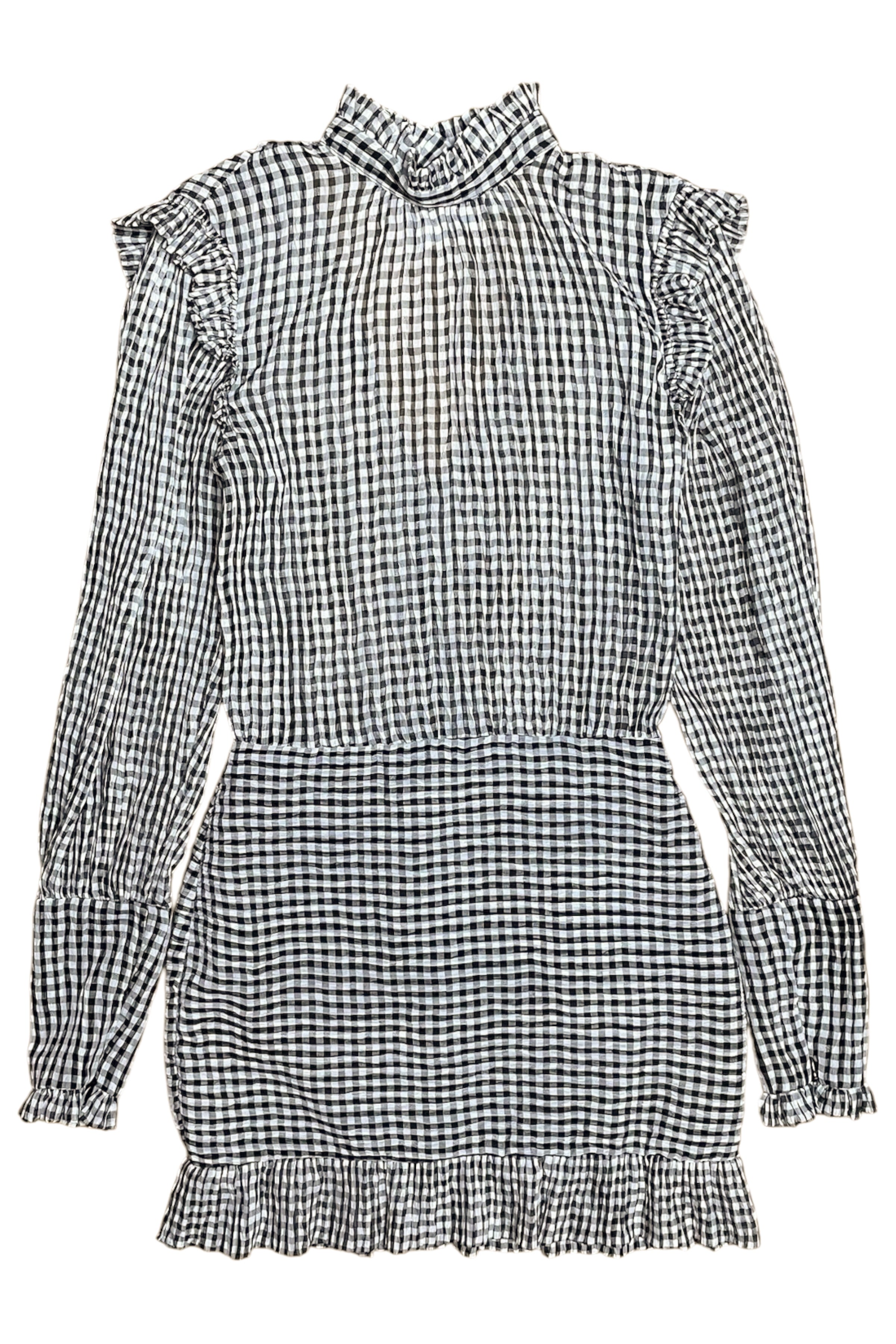 Ruffle Gingham Mini Dress