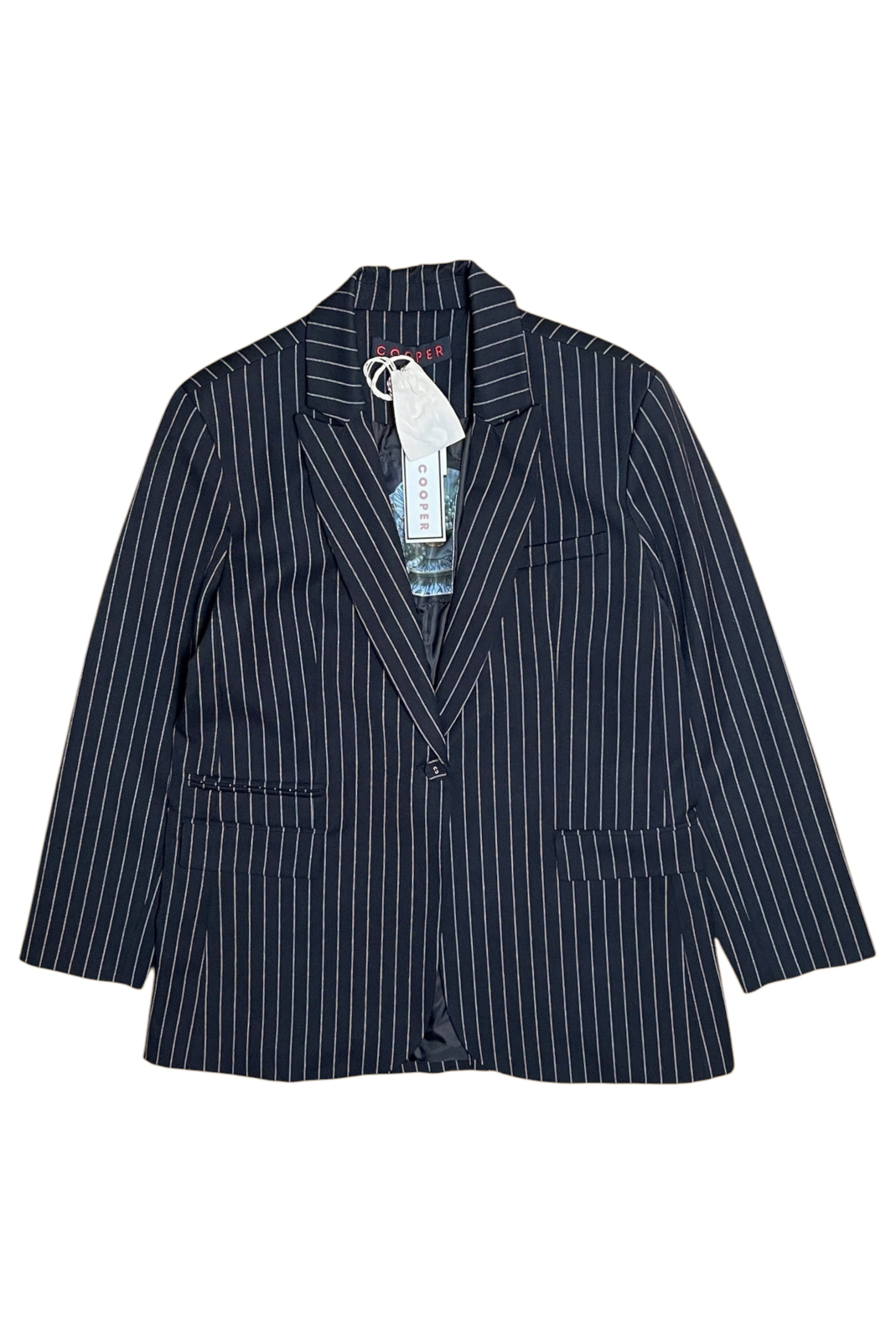 Oversized Pinstripe Blazer