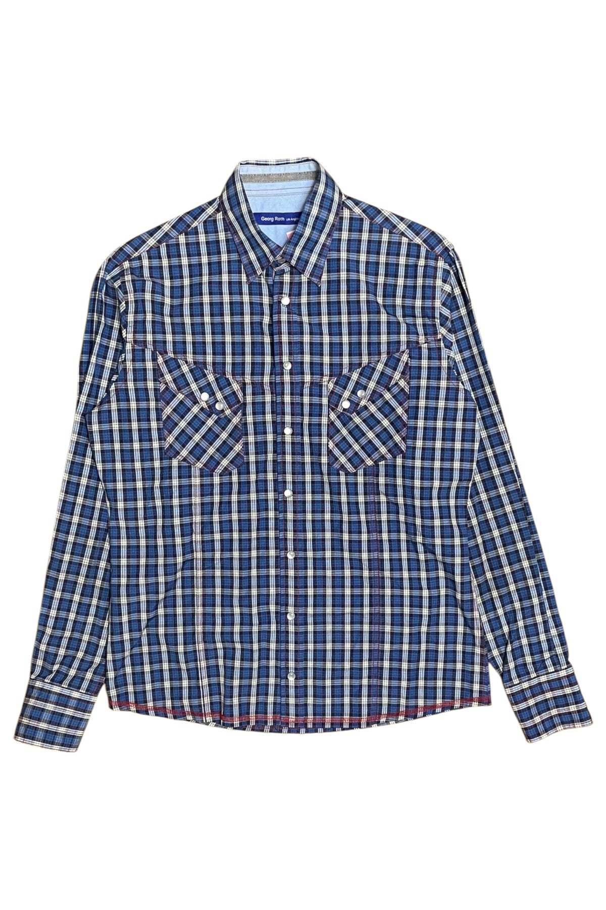 Plaid Button-Up Shirt