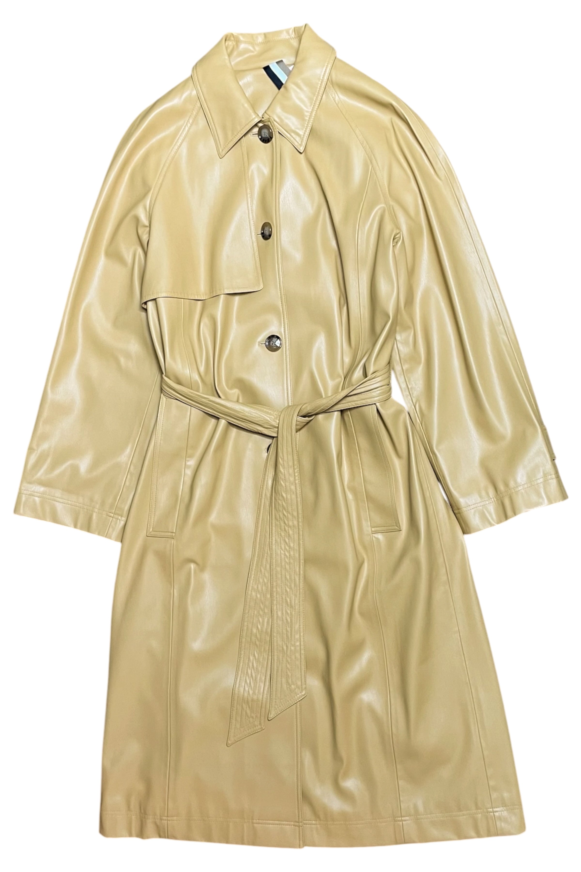 Pleather Trench Coat