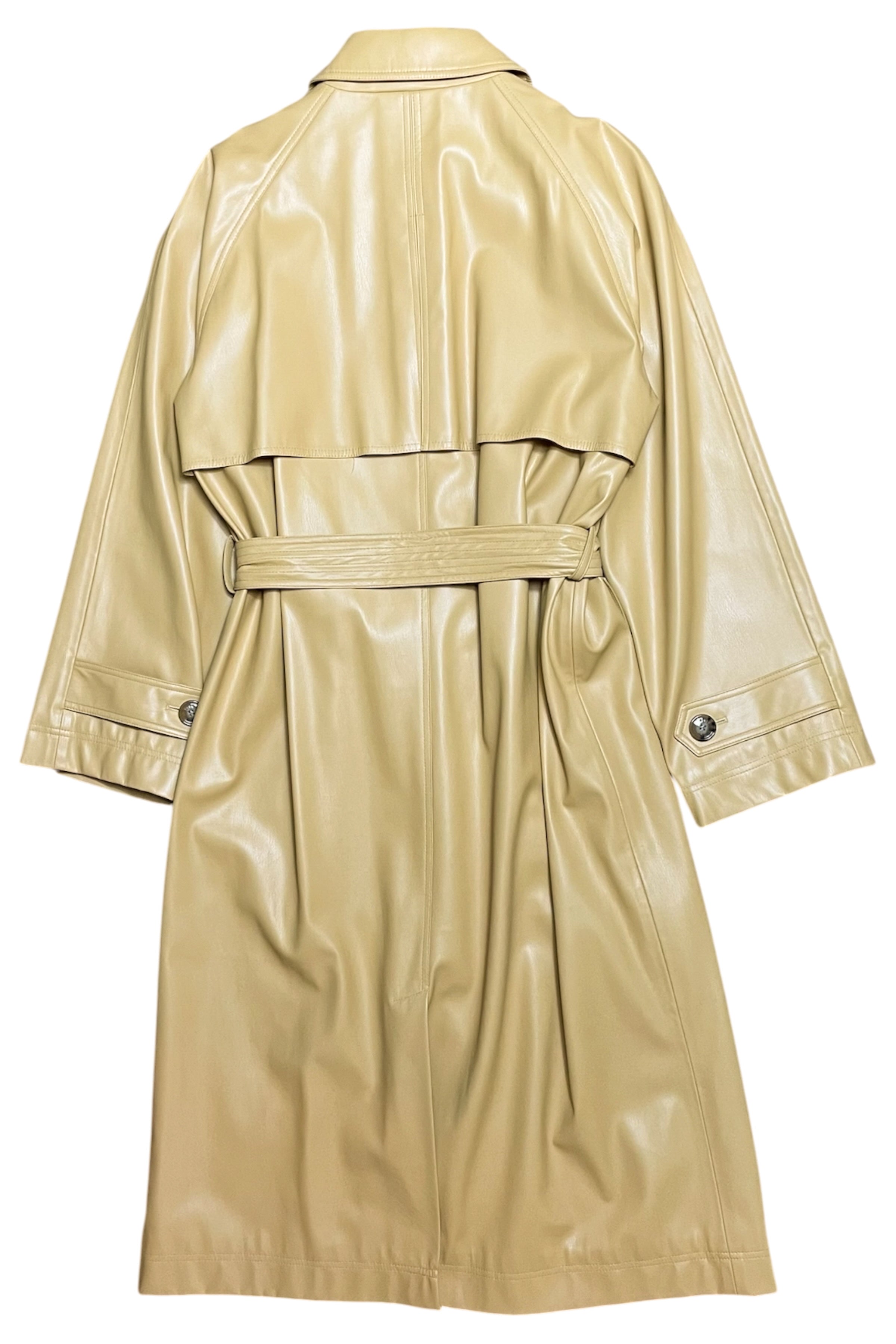 Pleather Trench Coat