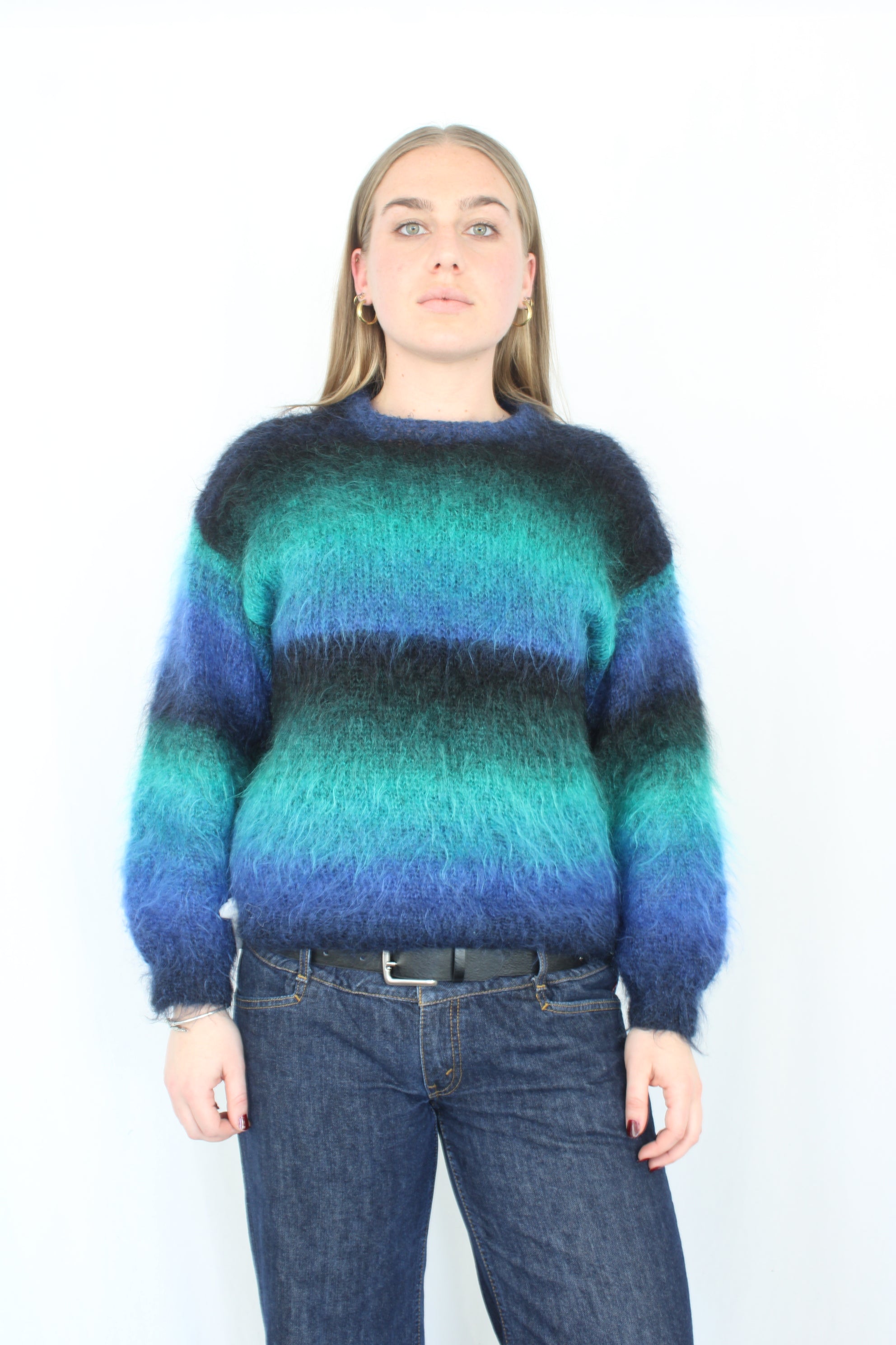 Handmade Gradient Mohair Jumper