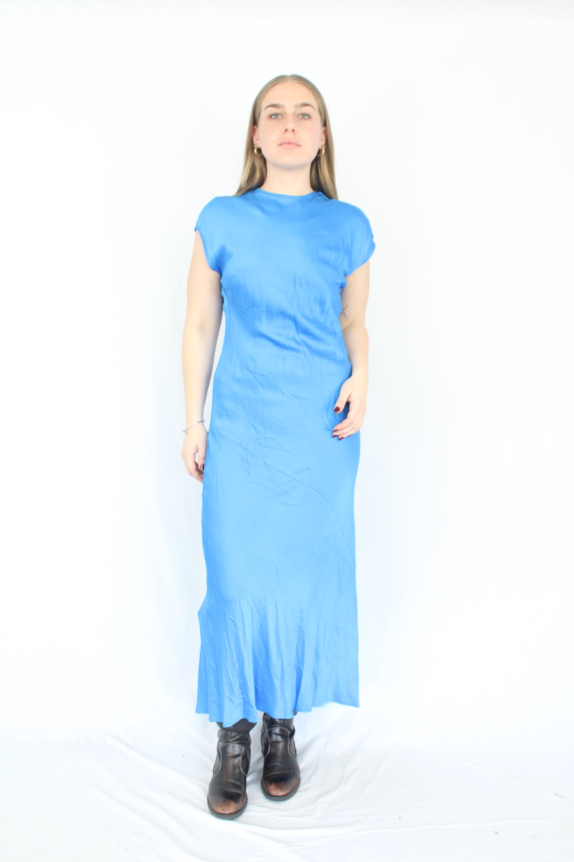 Morrison - Blue Bias Dress