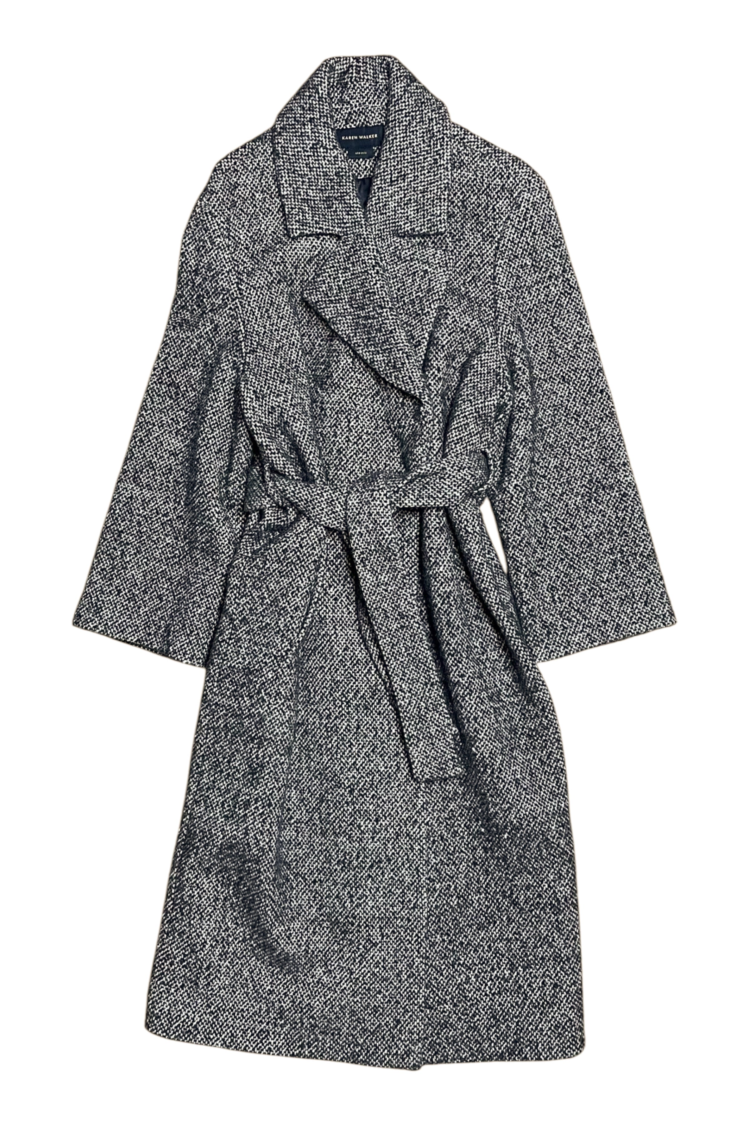 Tweed Wool Blend Coat