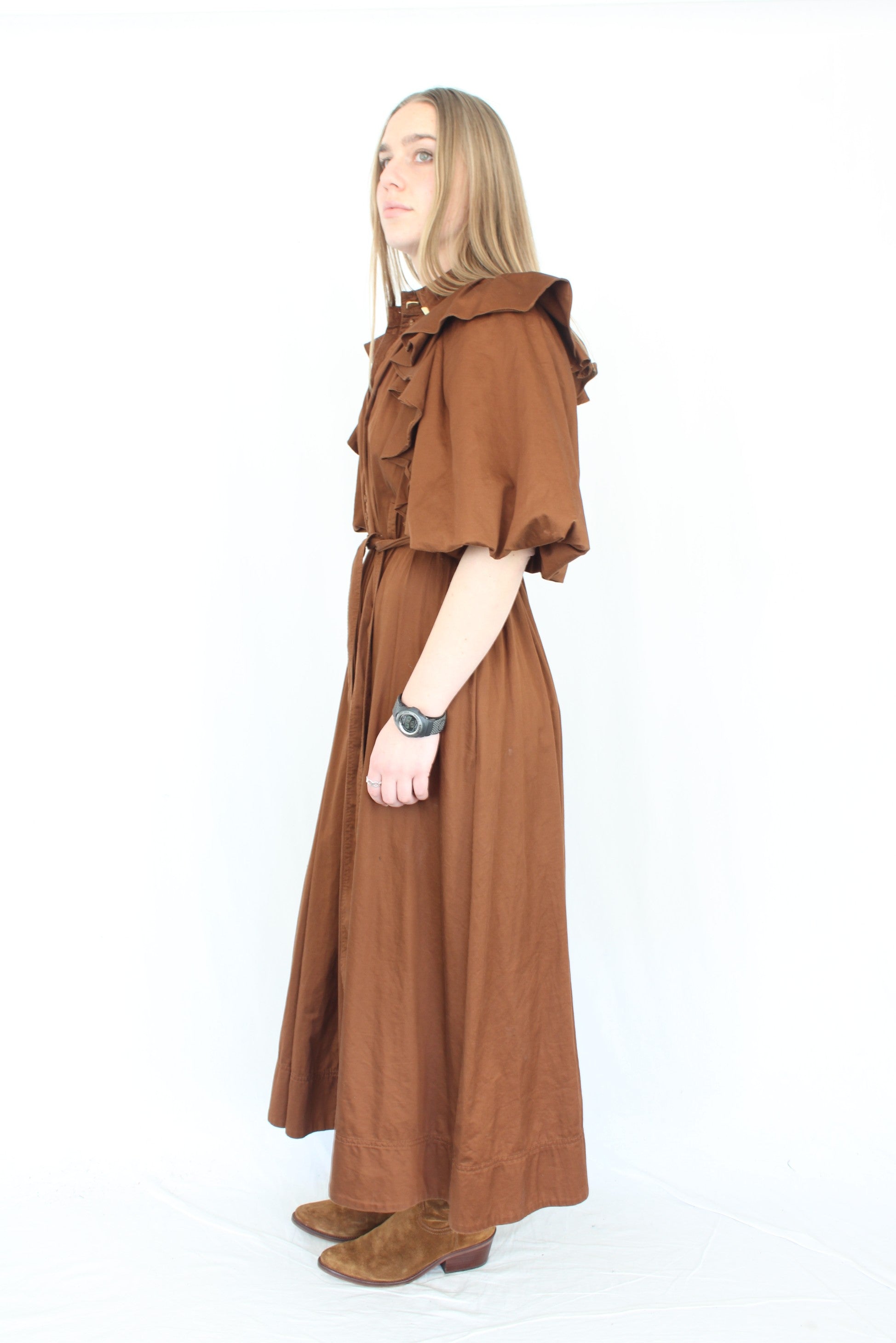 AJE - Poised Frill Midi Dress