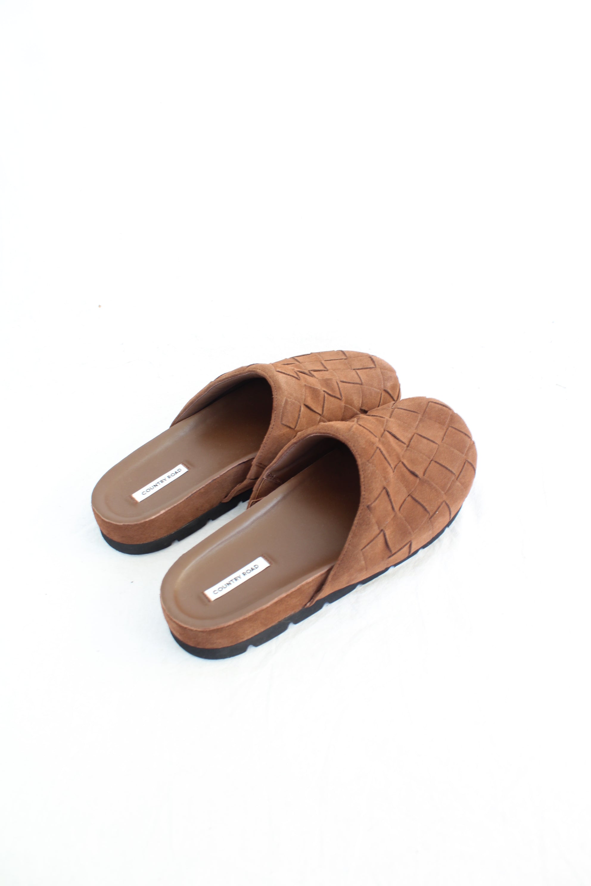 Country Road - Suede Woven Mules