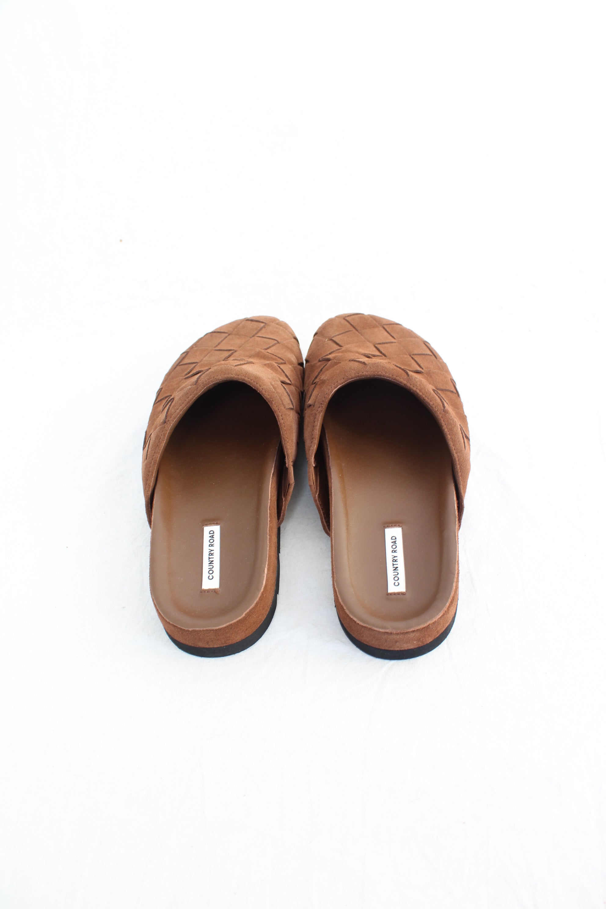 Country Road - Suede Woven Mules