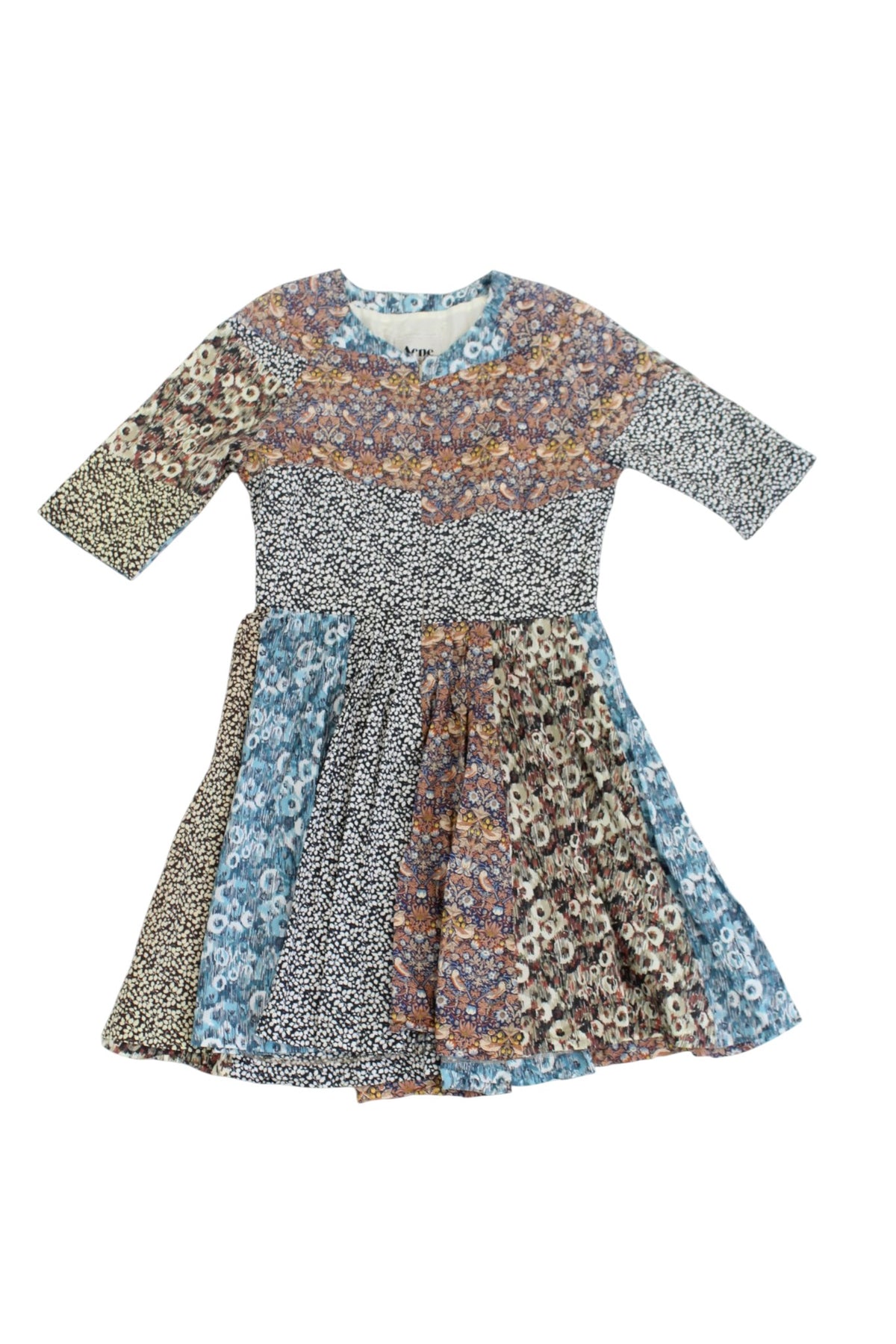 Acne - Floral Patchwork Mini Dress