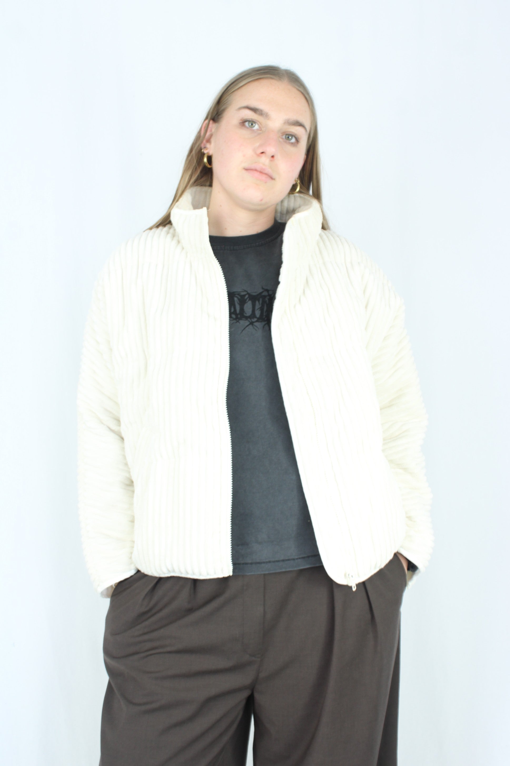Petal + Pup - Corduroy Puffer Jacket