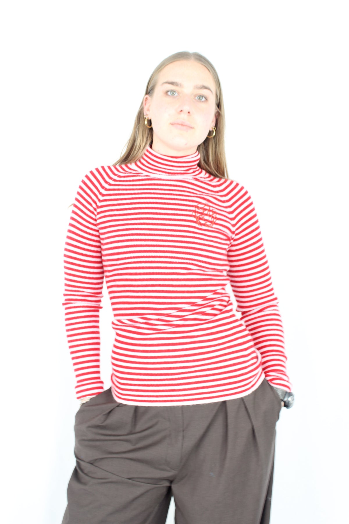 Ganni - Striped Turtleneck