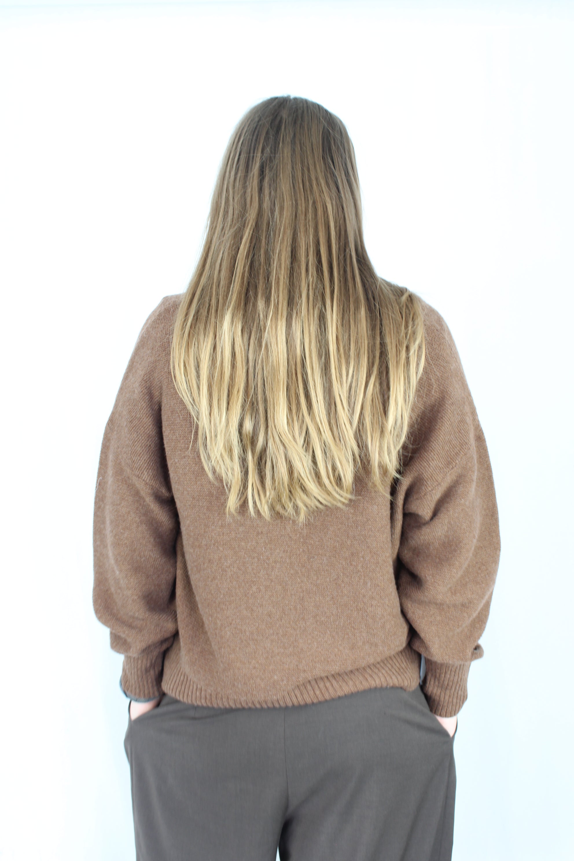 Marlow - Brown Collared Jumper