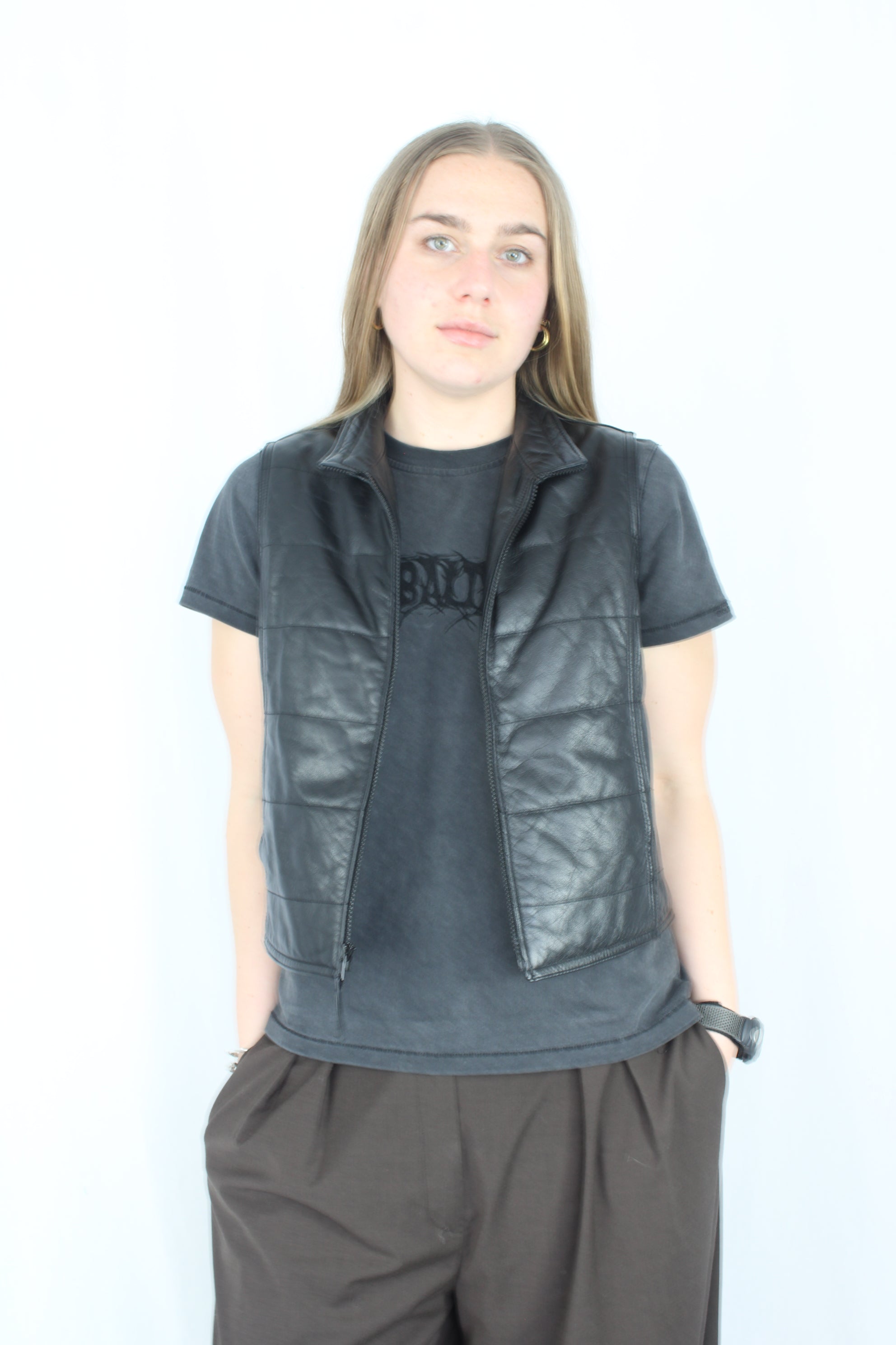 Gap - Vintage Padded Leather Vest