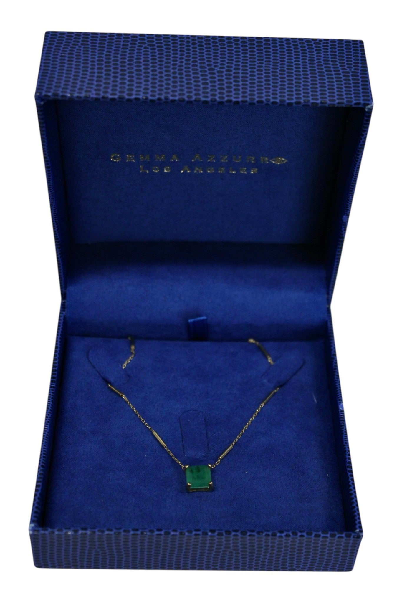 Gemma Azzurro - Green Gem Necklace