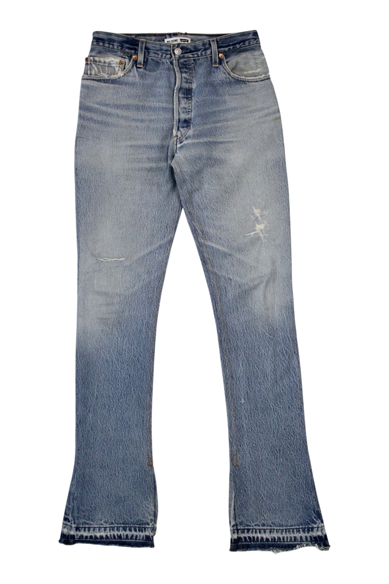 Re/Done x Levi's - Distressed Flare Jeans
