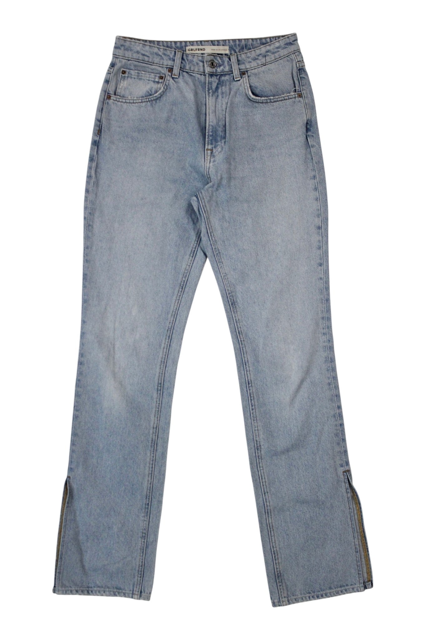 Grlfrnd - "High Rise Boot With Slit" Jeans