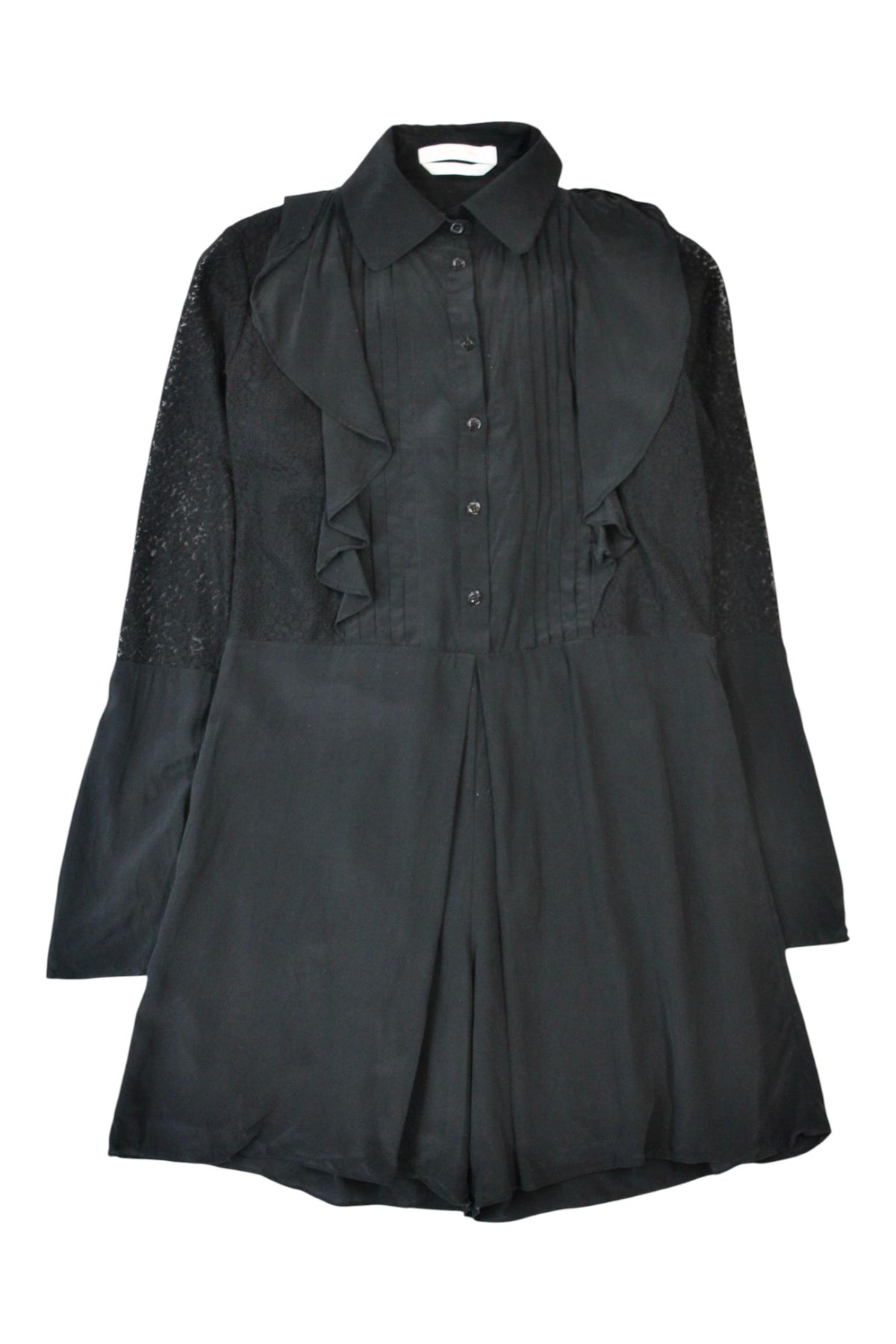 See By Chloe - Silk & Lace Playsuit
