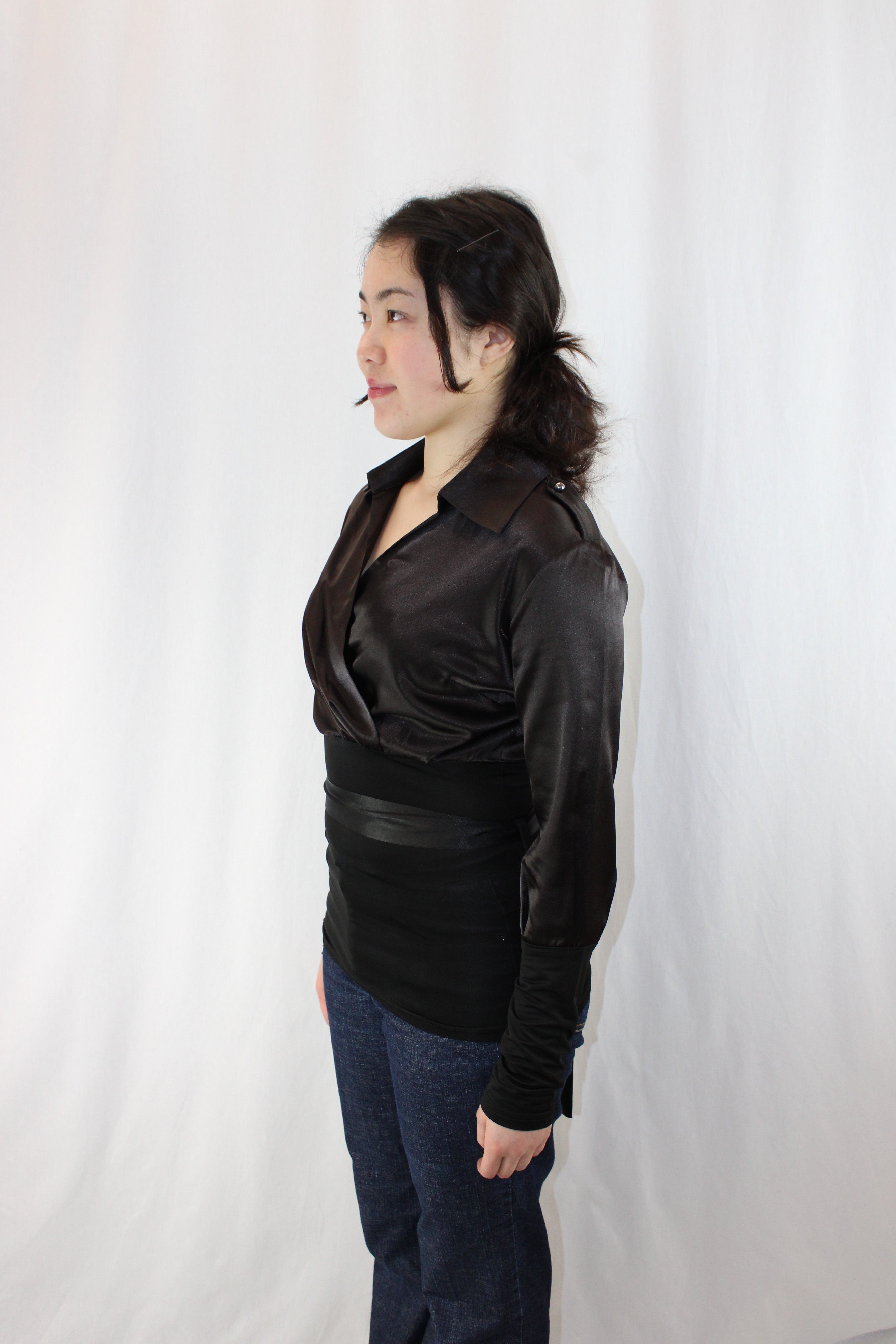 Le Group - Satin Contrast Blouse