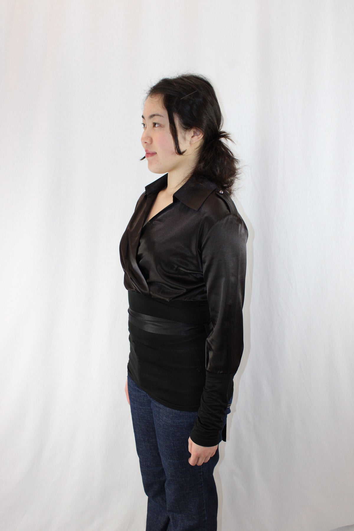 Le Group - Satin Contrast Blouse