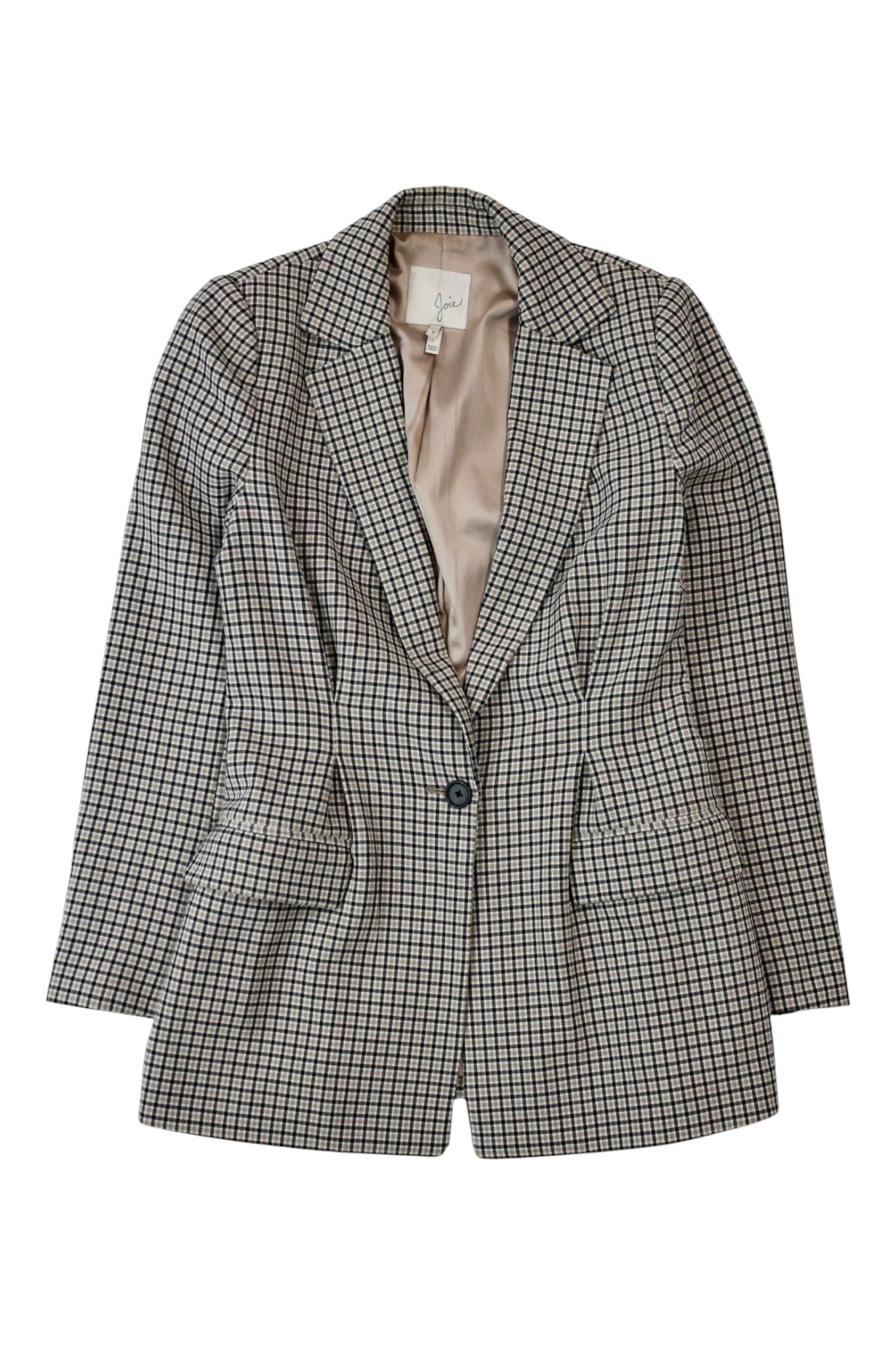 Joie - Fitted Plaid Blazer