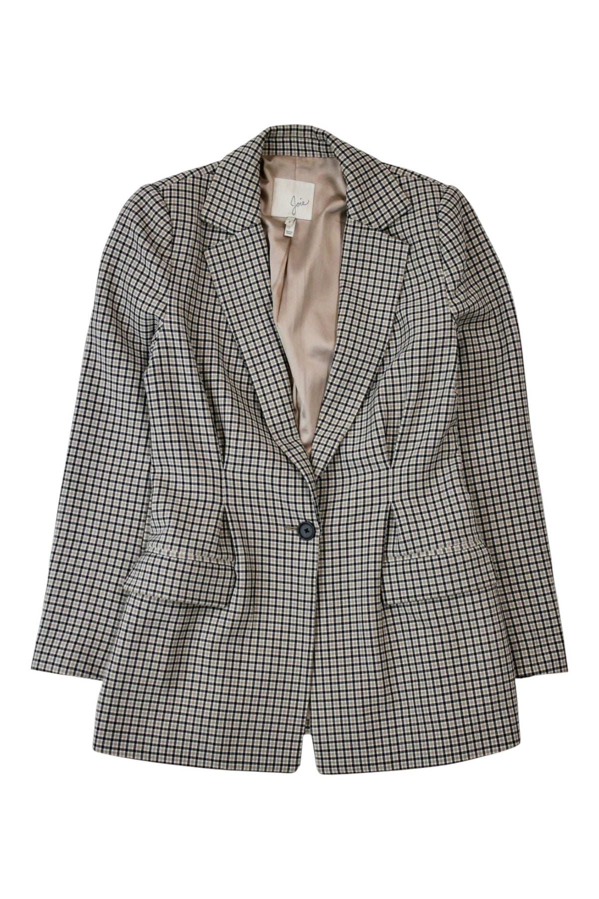 Joie - Fitted Plaid Blazer