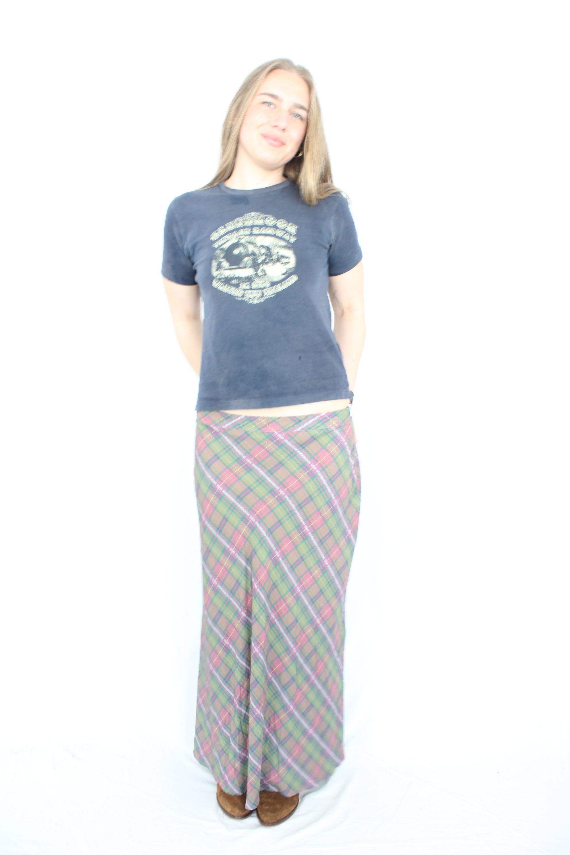 Black Friday - Plaid Maxi Skirt