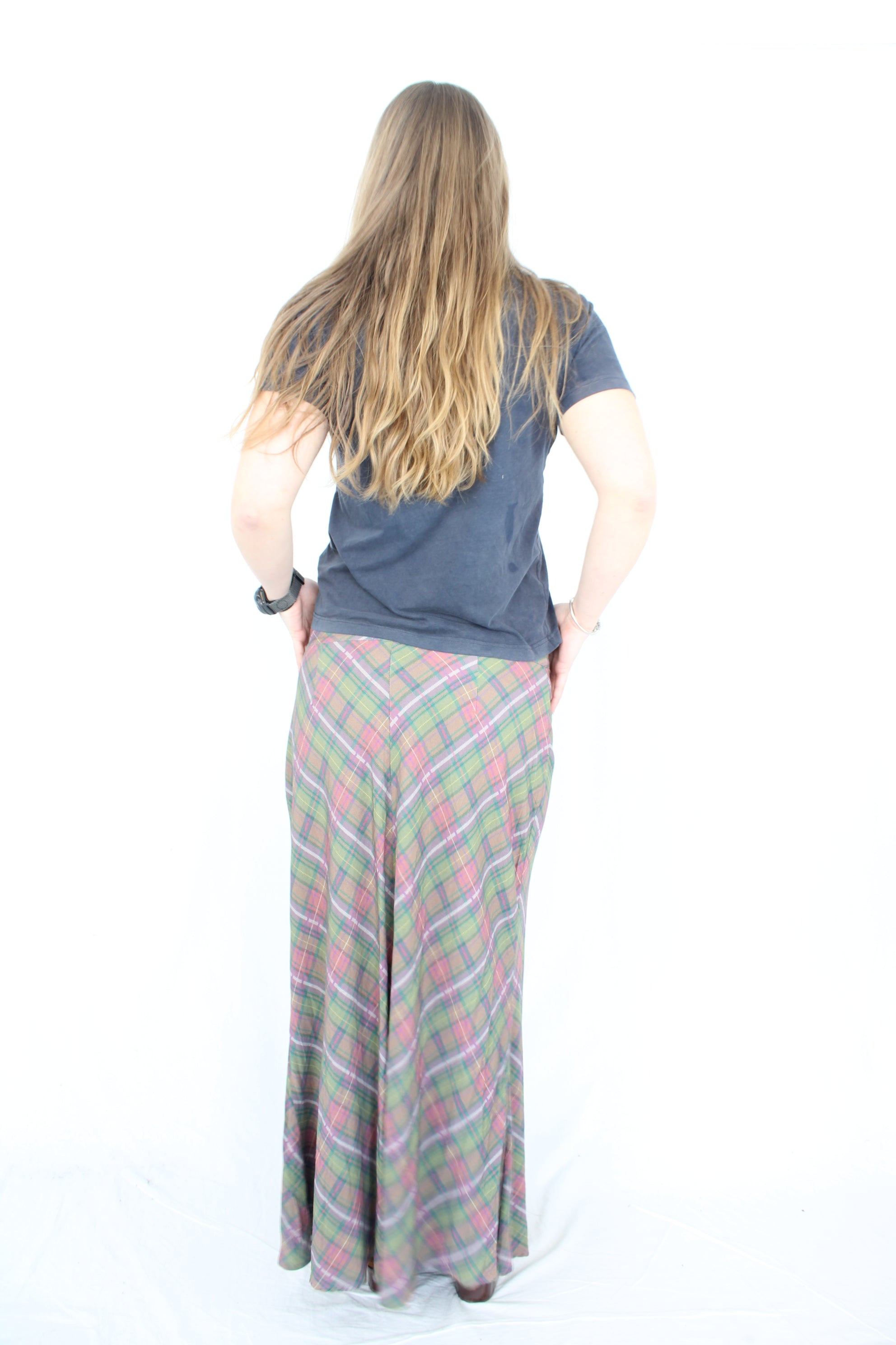 Black Friday - Plaid Maxi Skirt