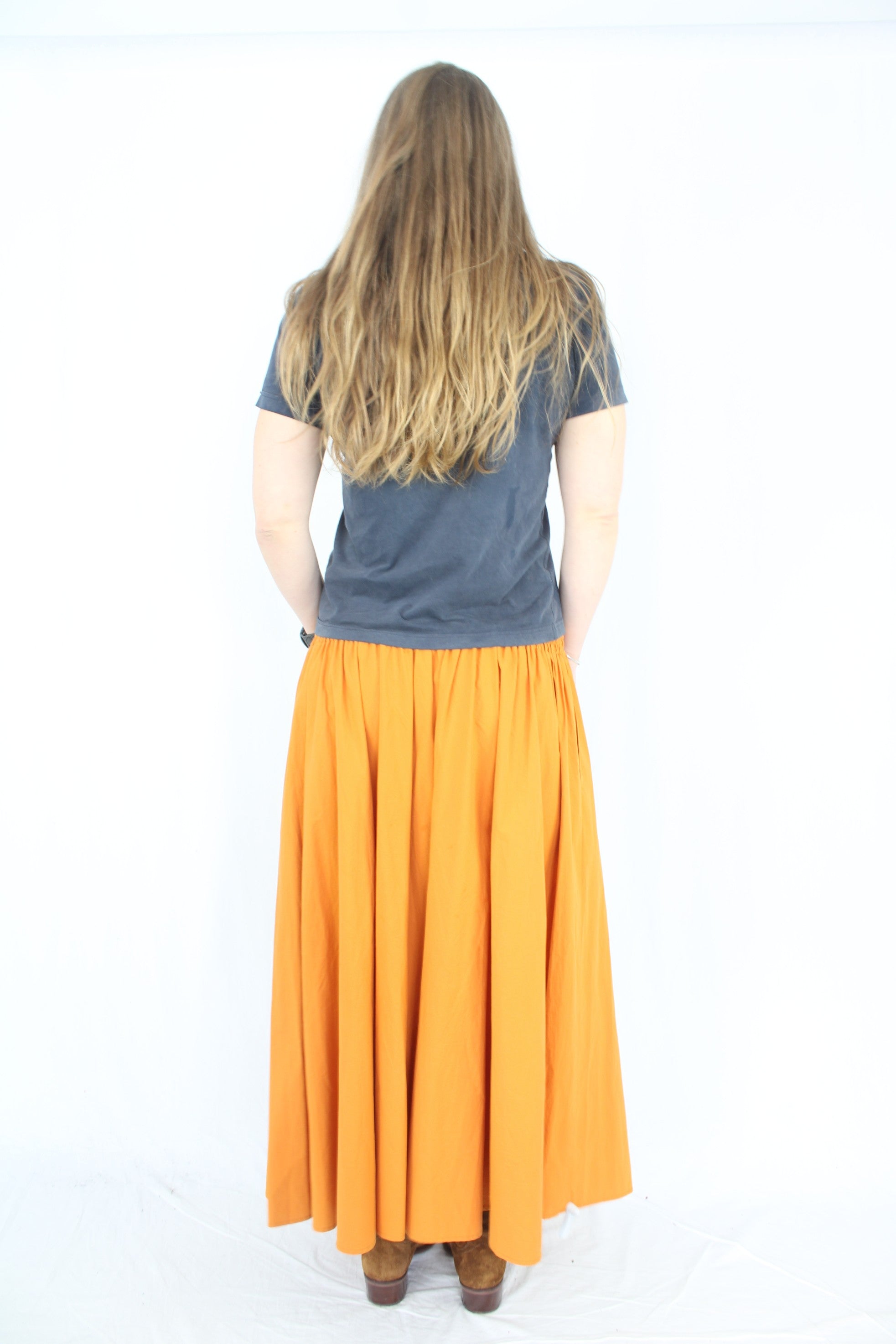 Ricochet - Orange Maxi Skirt
