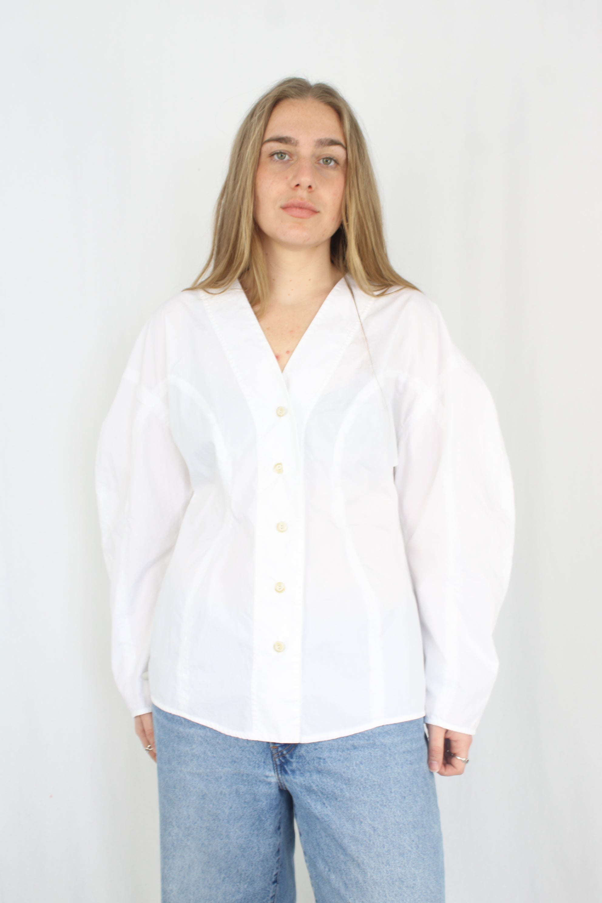 Dagmar - Bowed Sleeve Top