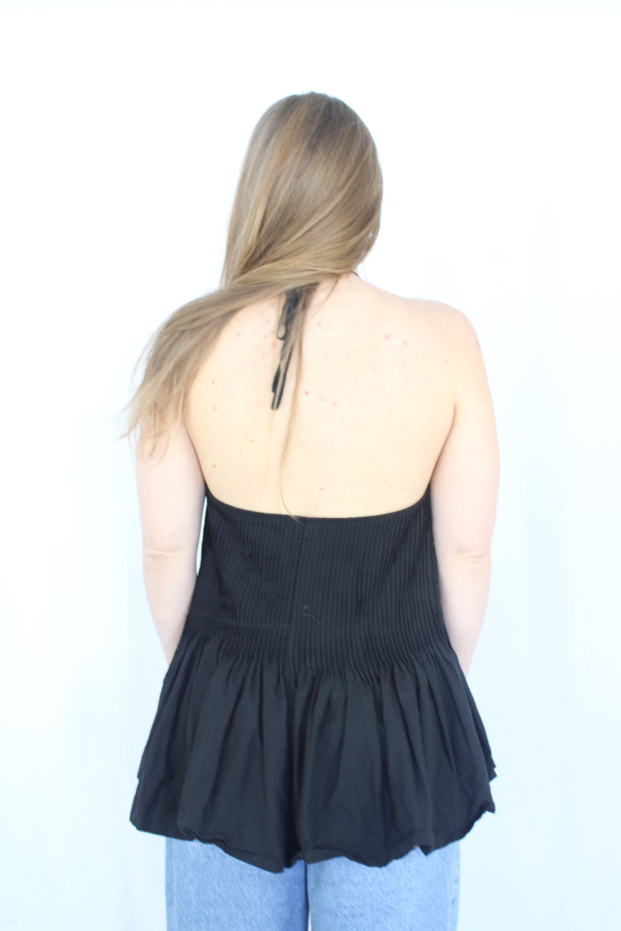 Marle - Pleated Halter Top